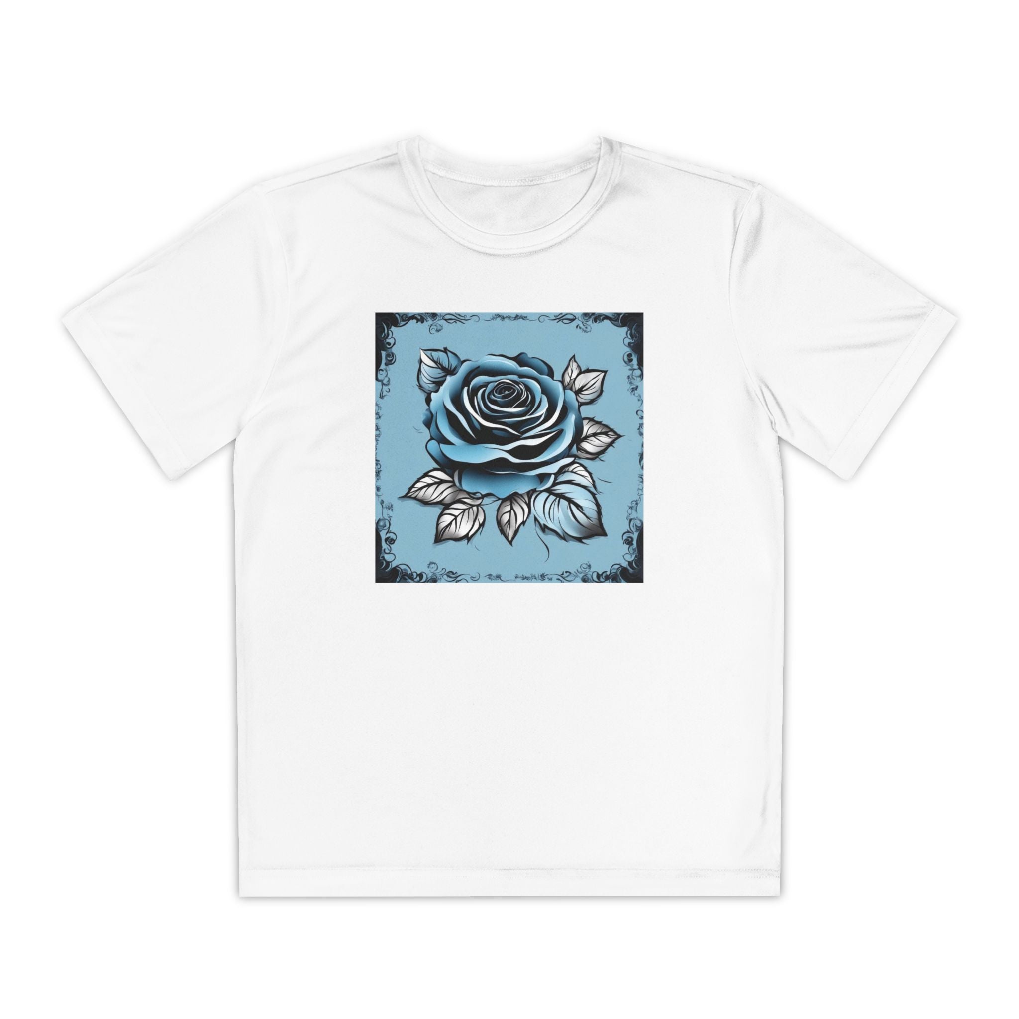 Flower Youth Tshirt, Girls Floral Tee, Kids Spring Shirt, Children's Botanical Top, Teen Blossom T-Shirt