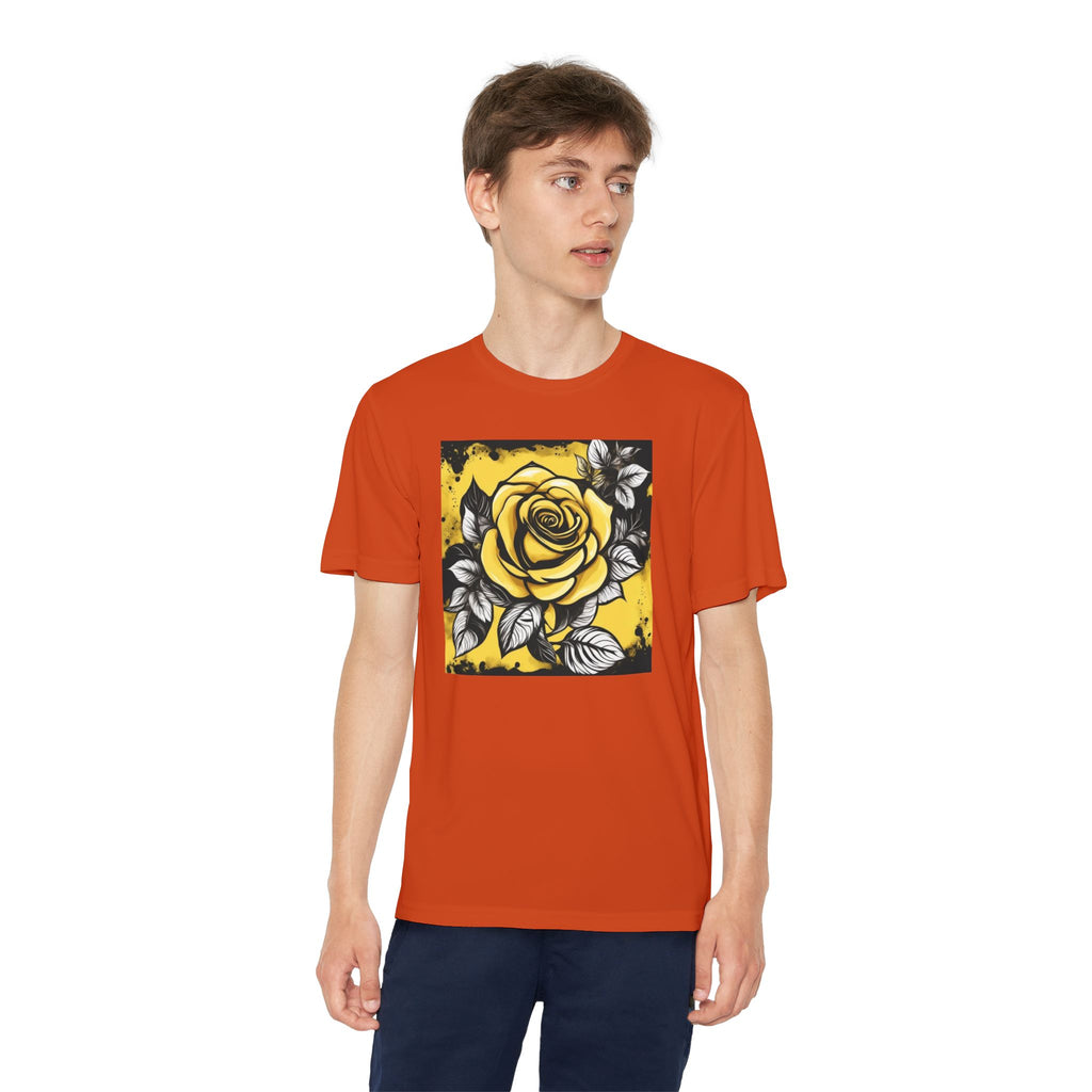 Flower Youth Tshirt, Girls Floral Tee, Kids Spring Shirt, Children's Botanical Top, Teen Blossom T-Shirt
