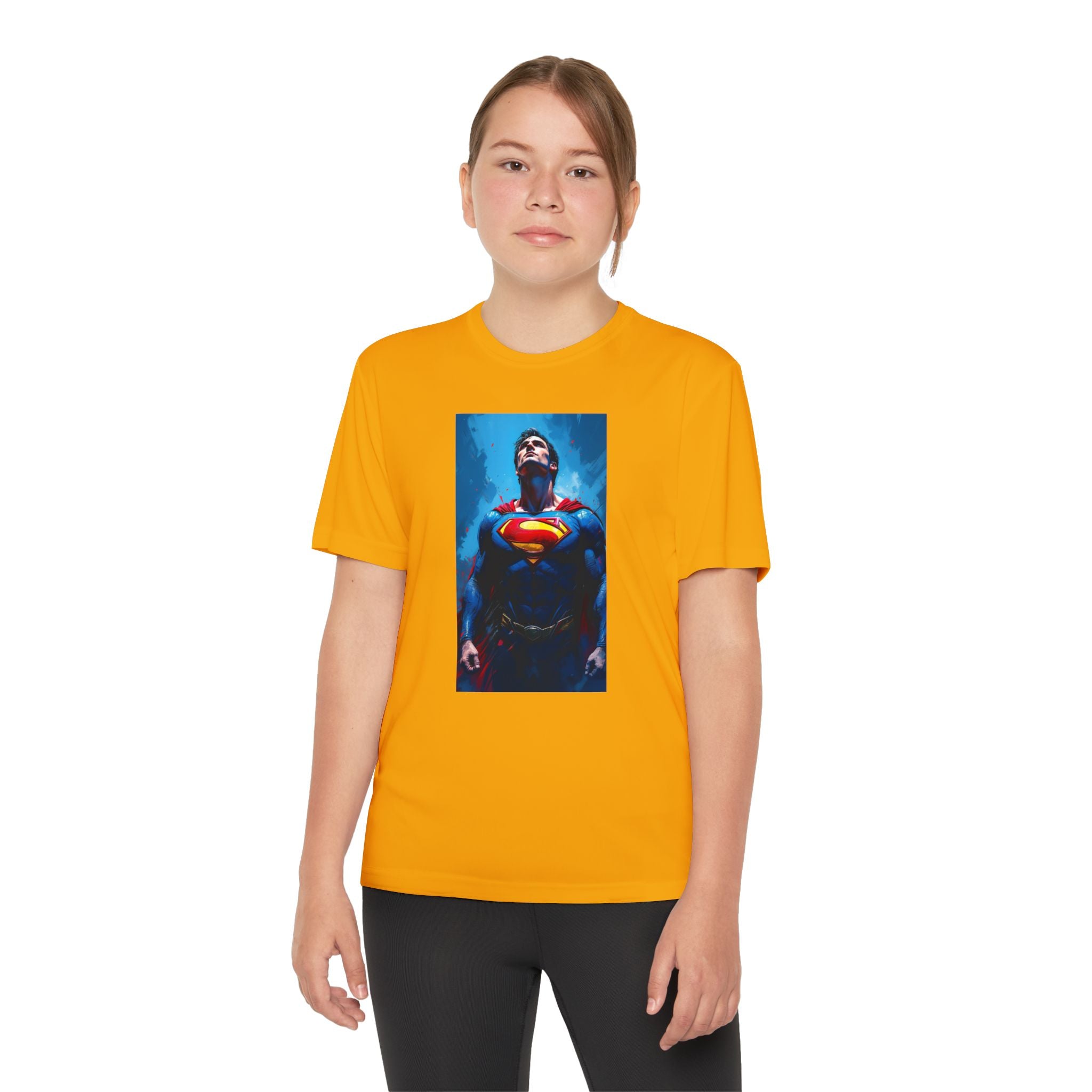 Superman Superhero Marvel T-Shirt, Youth Competitor Tee,  Kids Comic Book Hero Top, Children's Graphic Tee, Youth Super Power T-Shirt