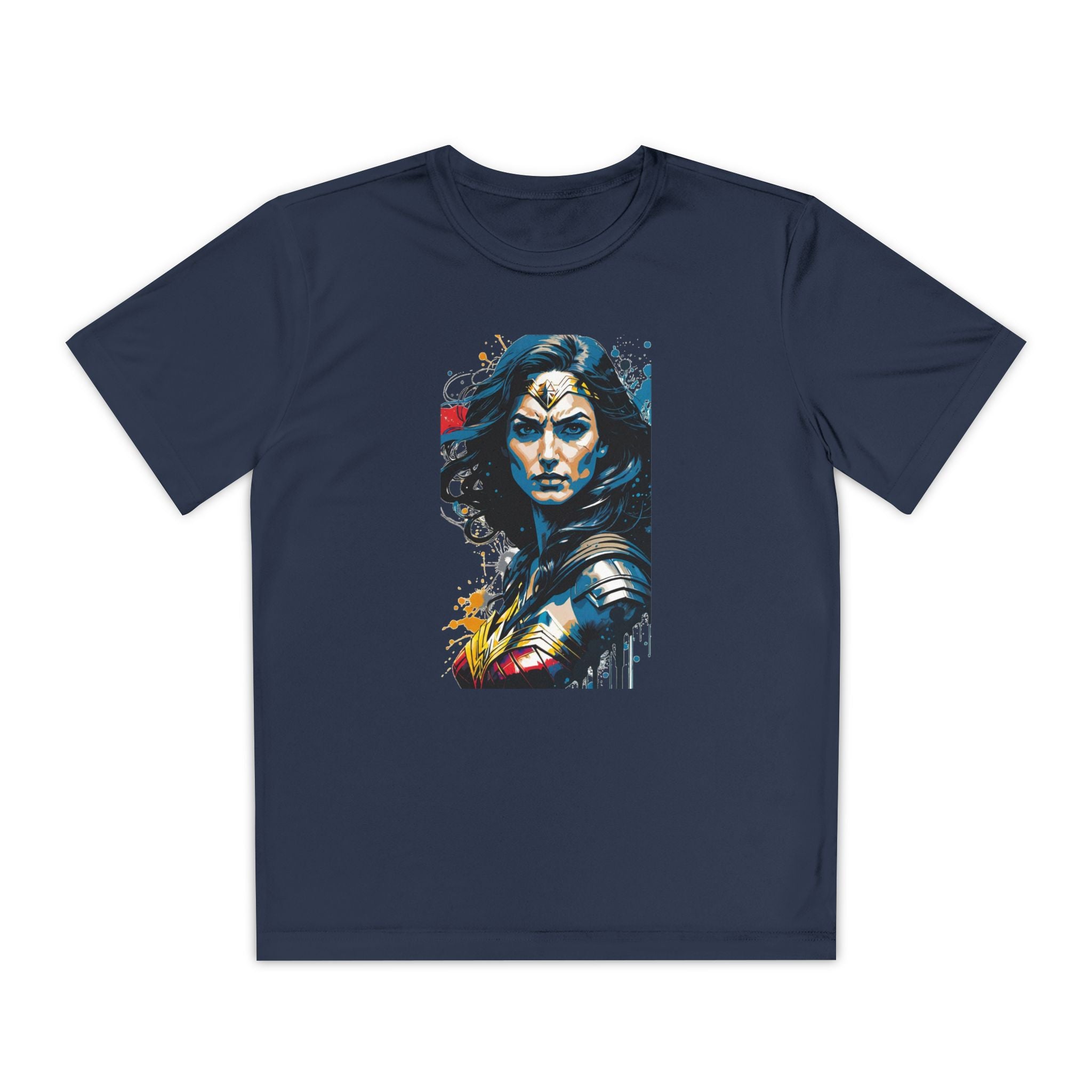 Superhero Youth T-Shirt Sports Graphic Tee, Cool Athletic Shirt for Kids