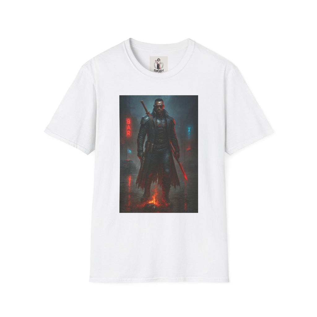 Blade Superhero Marvel Unisex Softstyle T-Shirt, Comic Book Tee, Geeky Clothing, Cosplay Costume Top