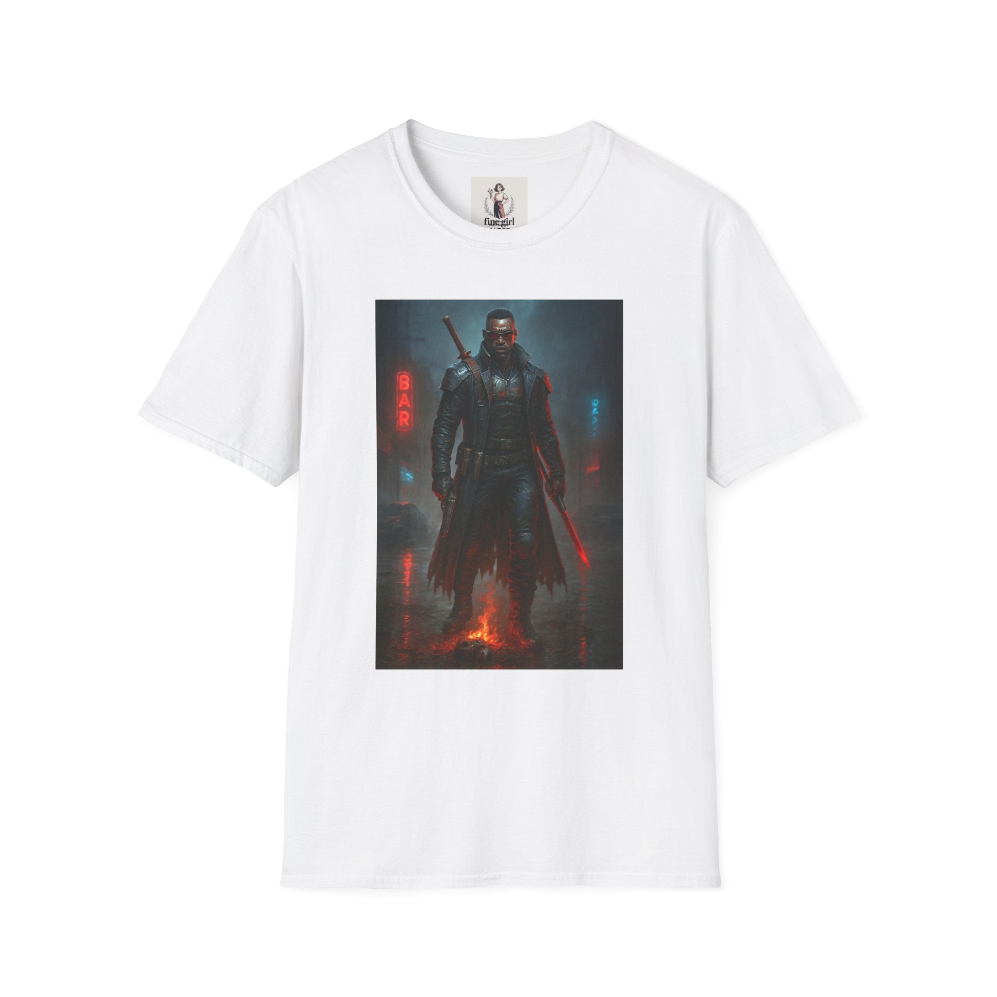Blade Superhero Marvel Unisex Softstyle T-Shirt, Comic Book Tee, Geeky Clothing, Cosplay Costume Top