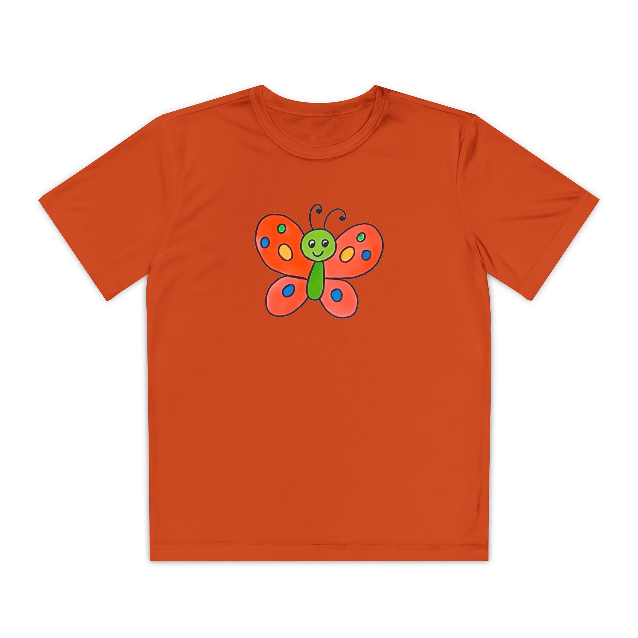 Butterffy Youth T-Shirt Sports Graphic Tee, Cool Athletic Shirt for Kids, Perfect for Sports Events, Team Spirit
