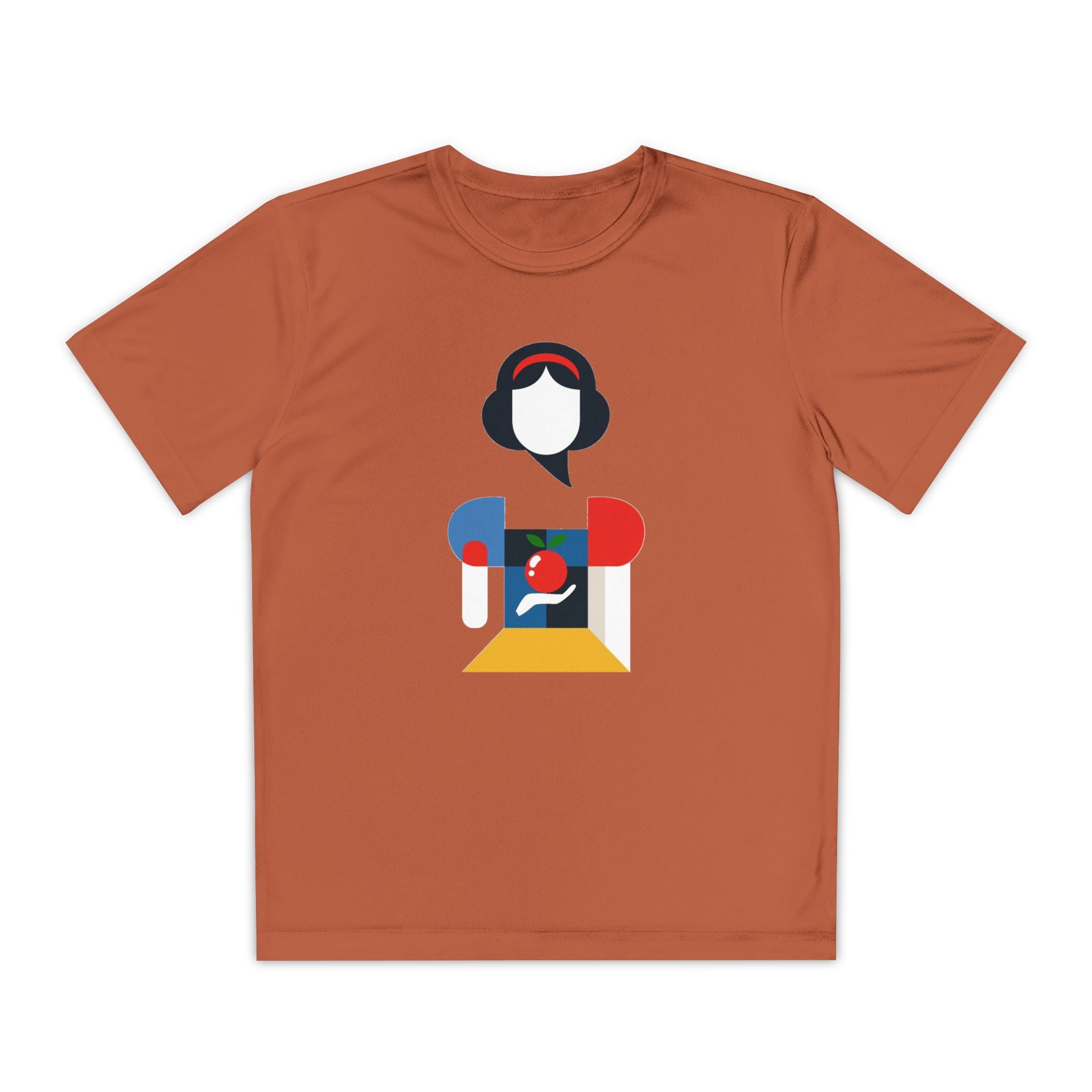 Snow White Youth T-Shirt Sports Graphic Tee, Cool Athletic Shirt for Kids, Perfect for Sports Events, Team Spirit