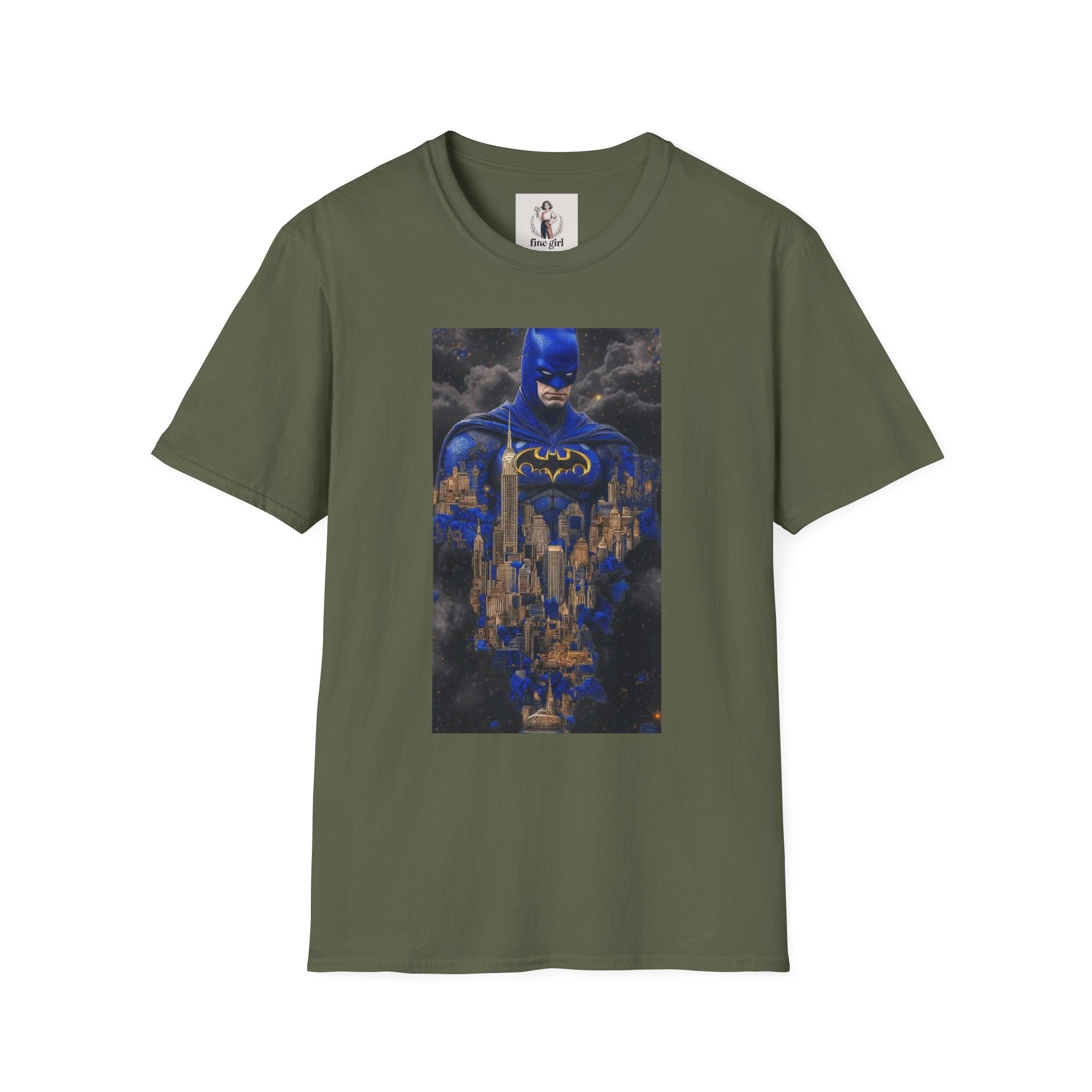 Batman Marvel Unisex Softstyle T-Shirt, Comic Book Tee, Geeky Clothing, Cosplay Costume Top