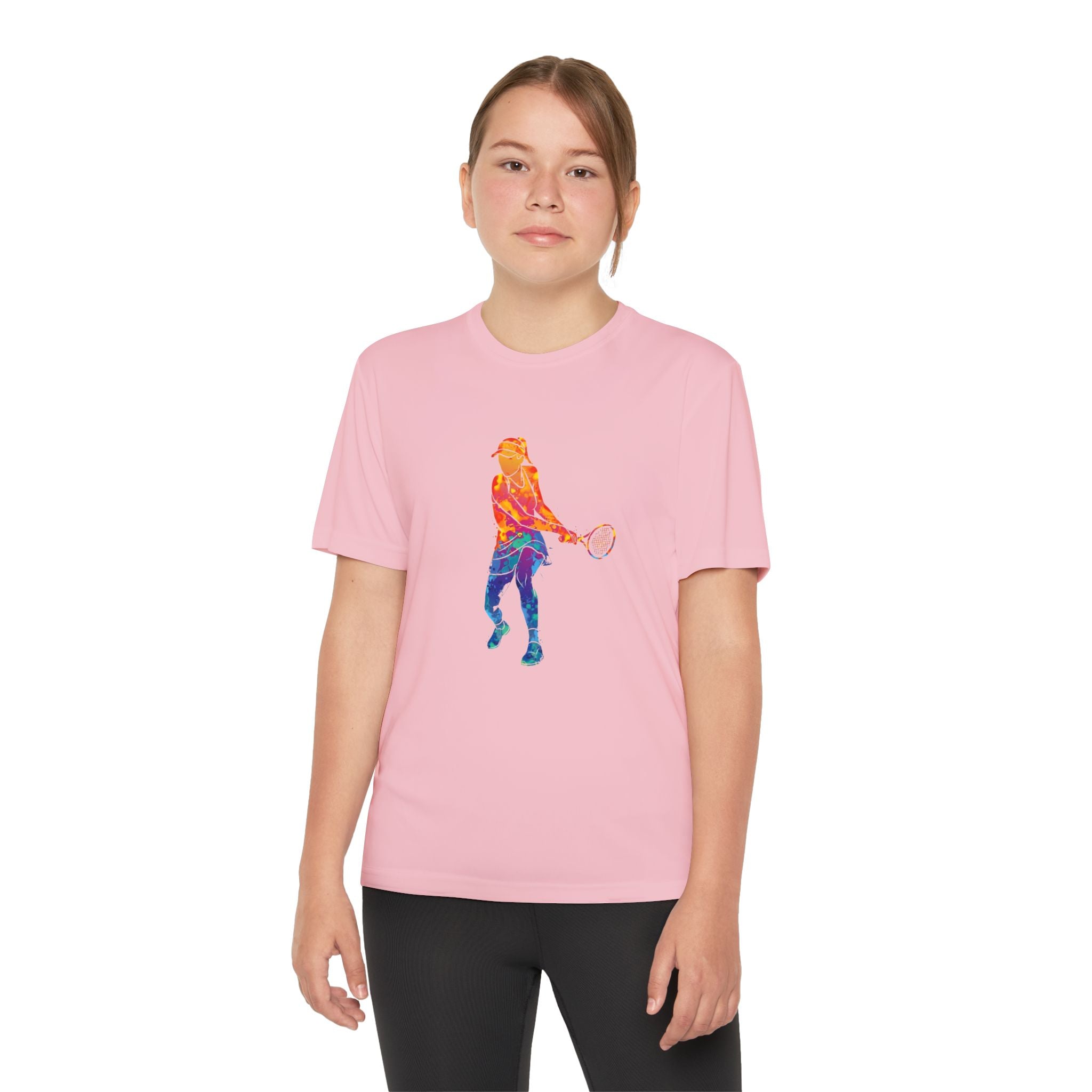 Tennis Youth Sports Graphic Tee, Cool Athletic Shirt for Kids, Perfect for Sports Events, Team Spirit, Birthday Gift, Summer Activities