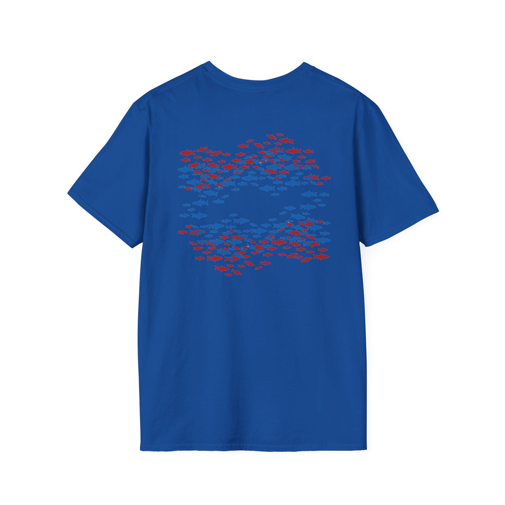 Patriotic Fishing Tshirt, American Flag Tee, 4th of July Shirt, USA Independence Day Top, Patriotic Graphic Tee, Unisex Patriotic