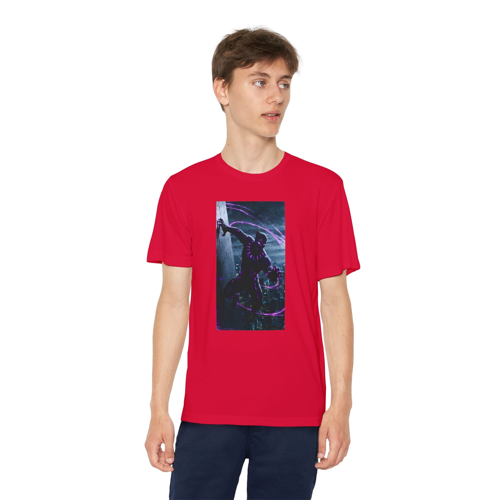 The Black Panther Superhero Marvel Patriotic, Kids Graphic T-Shirt, Boys Hero Top, Girls Comic Book Clothing, Birthday