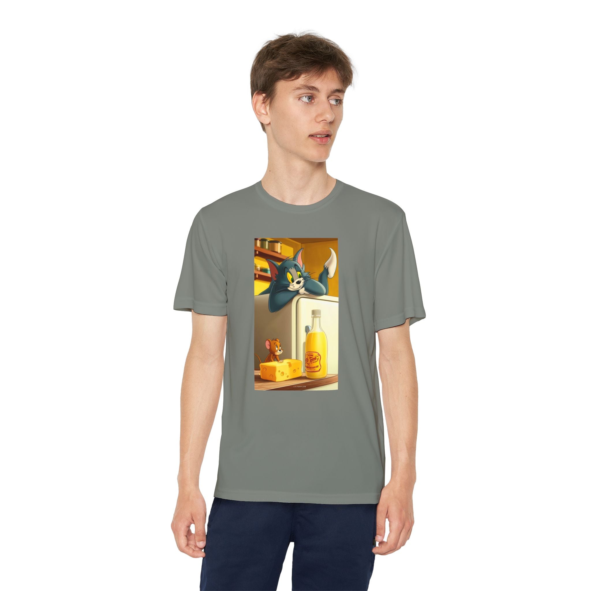 Youth Competitor Tee with Tom And Jerry design, Cartoon Graphic Kid's T-Shirt, Kids Tee, Children's Clothing, Funny Tee for Boys and Girls
