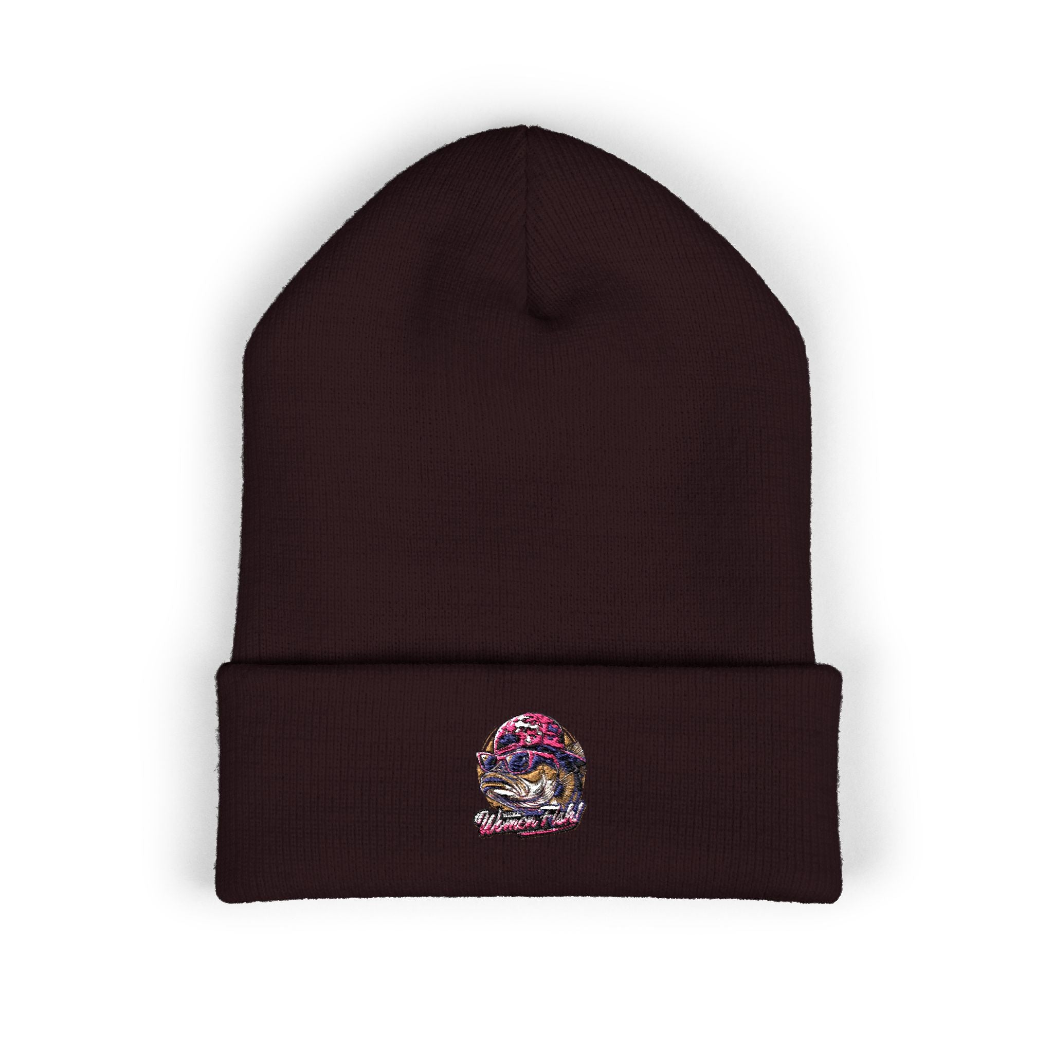 Embroidered Fishing Beanie, Fisherman Gift, Outdoor Apparel, Fishing Gear, Angler Hat, Fishing Lure Beanie