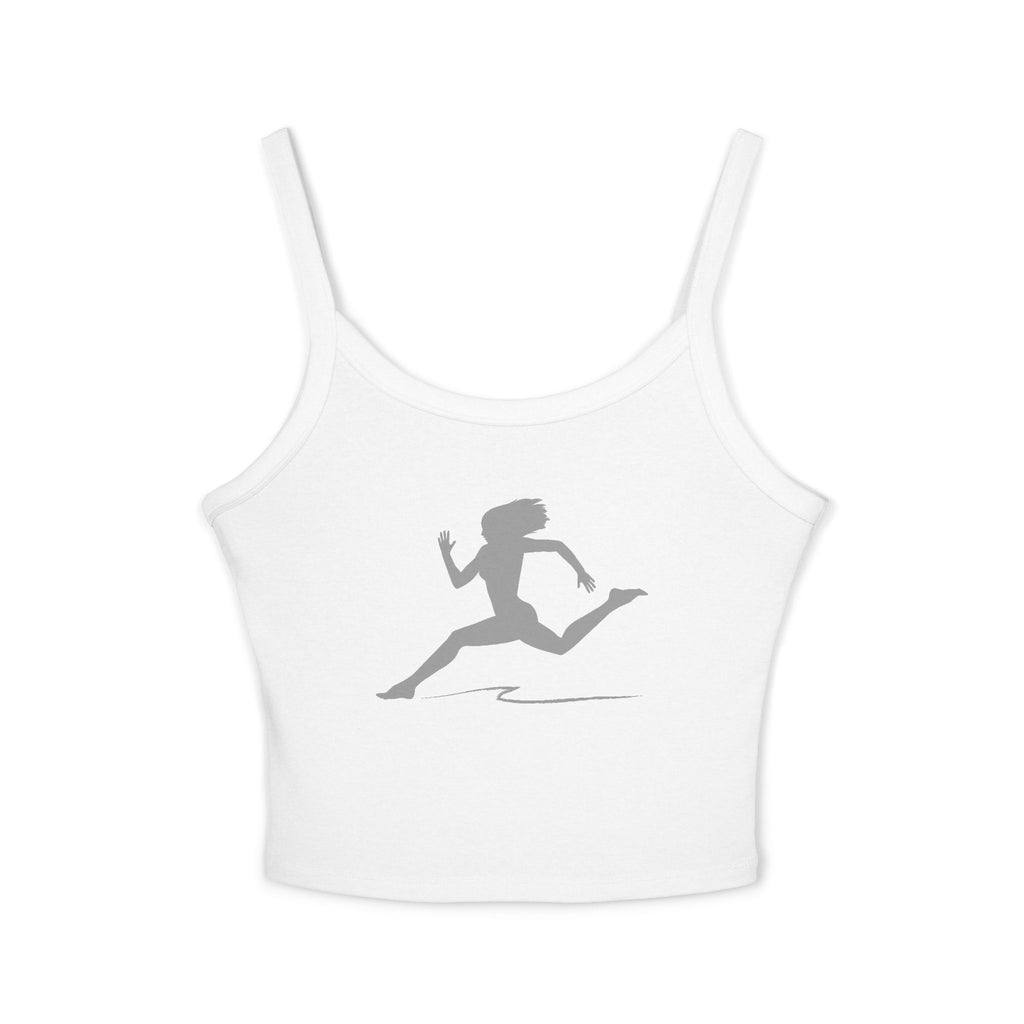 Running Woman Tank Top, Athletic Workout Top, Fitness Sleeveless Shirt, Jogging Muscle Tee, Exercise Gym Cami