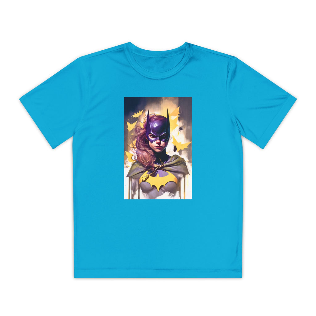 Superhero Youth T-Shirt Sports Graphic Tee, Cool Athletic Shirt for Kids