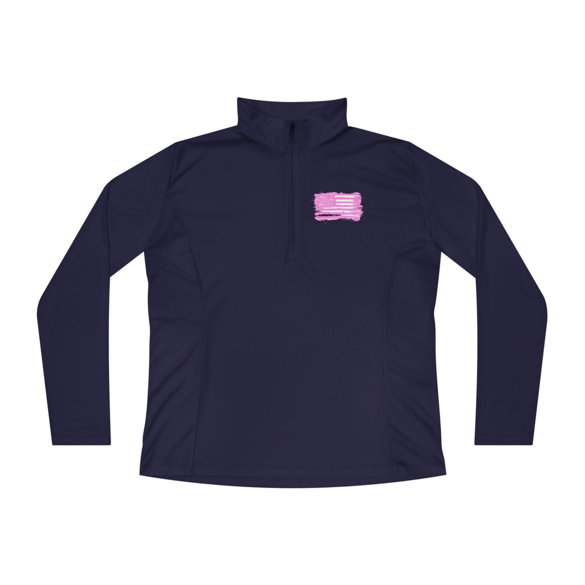 Ladies Quarter-Zip Pullover with Motivational Running Design, Athletic Apparel, Activewear, Sportswear, Fitness Gift, Running Top