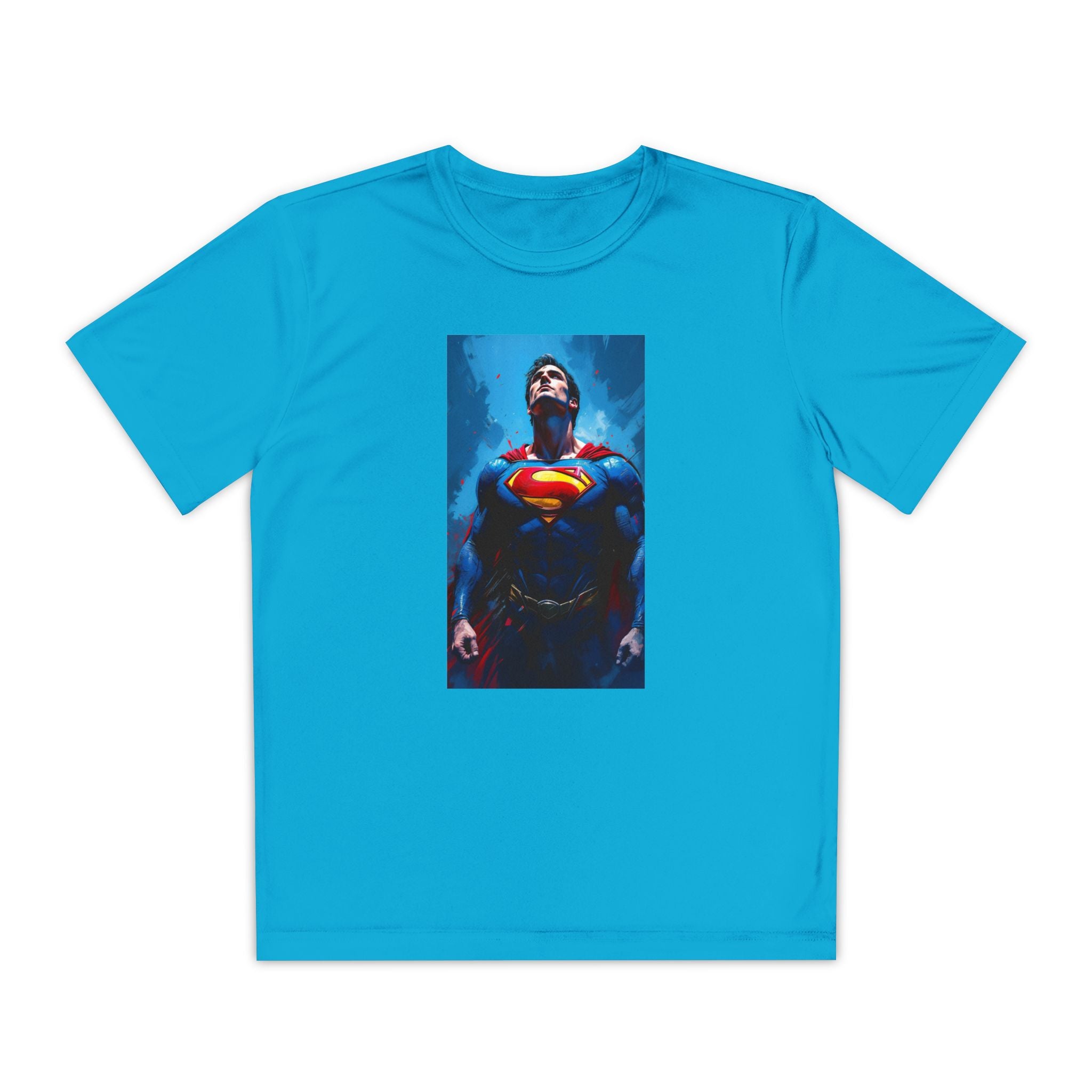 Superman Superhero Marvel T-Shirt, Youth Competitor Tee,  Kids Comic Book Hero Top, Children's Graphic Tee, Youth Super Power T-Shirt