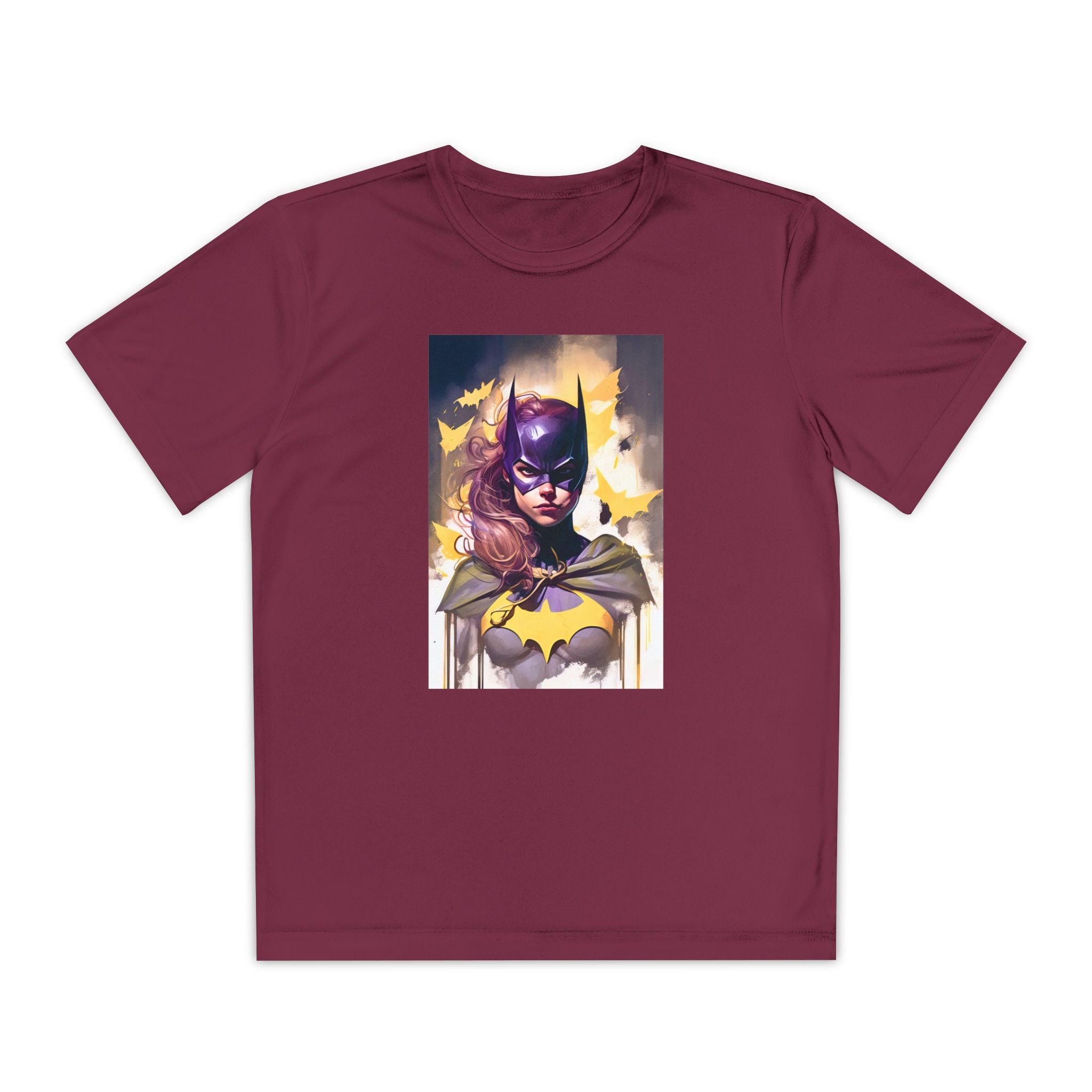 Superhero Youth T-Shirt Sports Graphic Tee, Cool Athletic Shirt for Kids