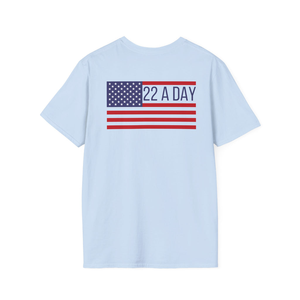 22 A Day Patriotic Tshirt, American Flag Tee, 4th of July Shirt, USA Independence Day Top, Patriotic Graphic Tee, Unisex Patriotic