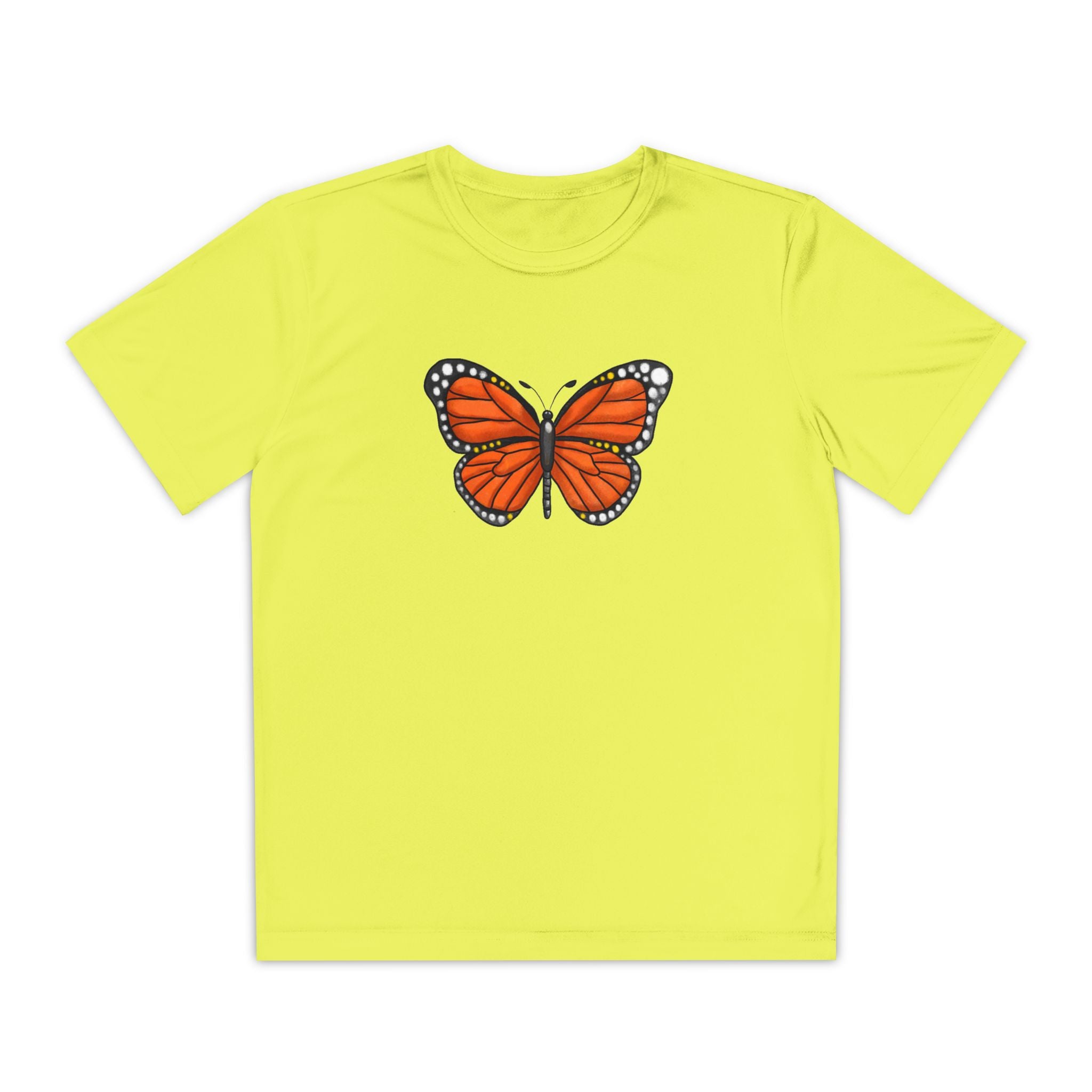 Butterffy Youth T-Shirt Sports Graphic Tee, Cool Athletic Shirt for Kids, Perfect for Sports Events, Team Spirit