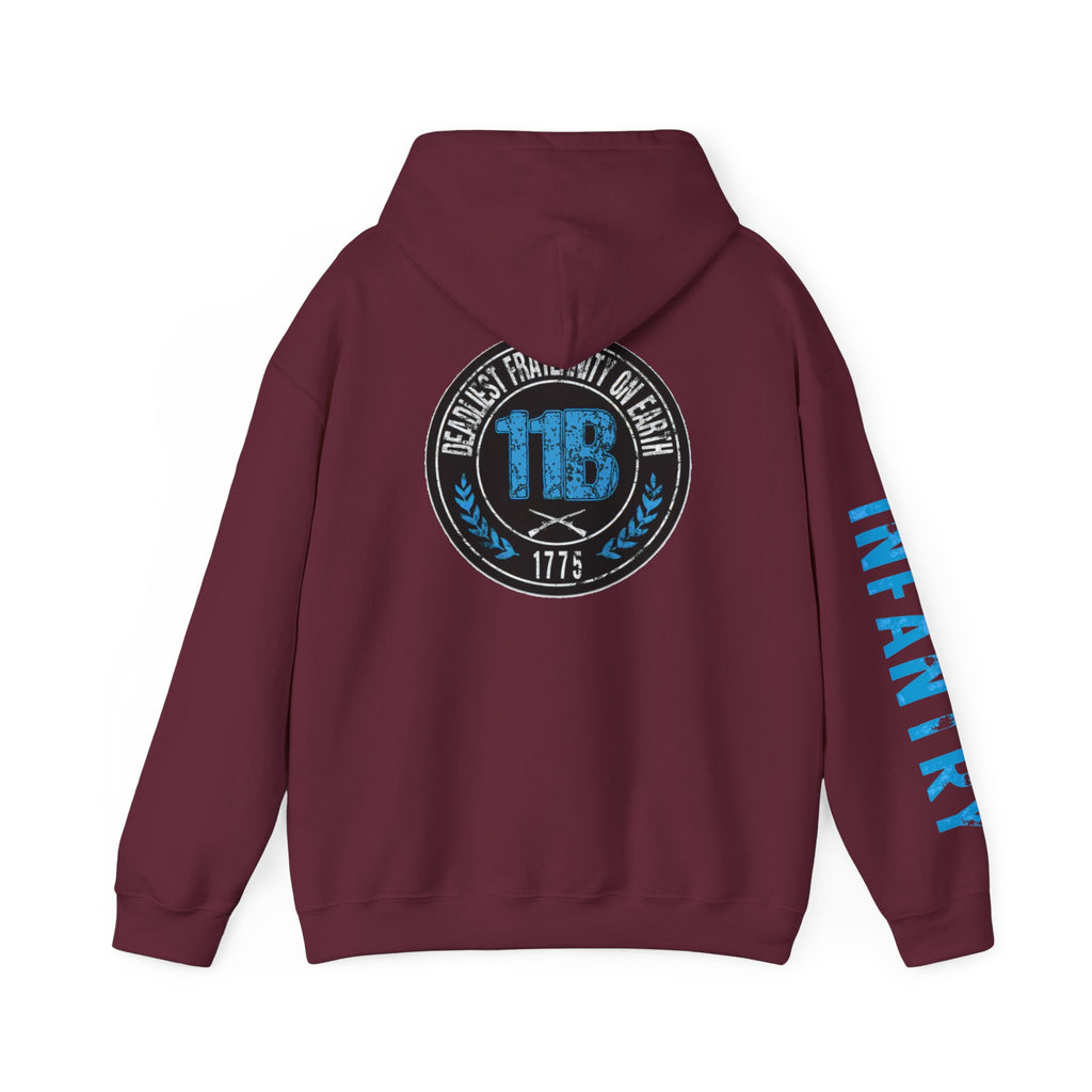 Hooded Sweatshirt - 11B (Infantry) Design