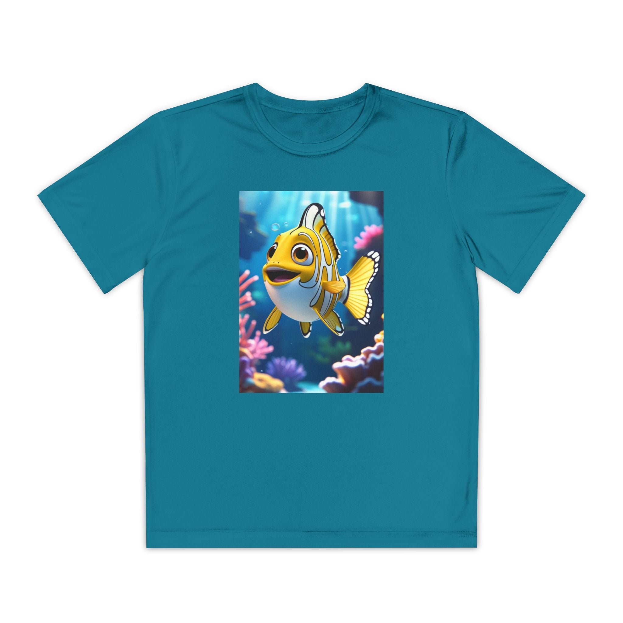 Nemo Fish Ocean Youth T-Shirt - Underwater Kids Tee, Finding Nemo Shirt, Beach Vacation Clothing, Ocean Lover Gift, Fish Theme Top
