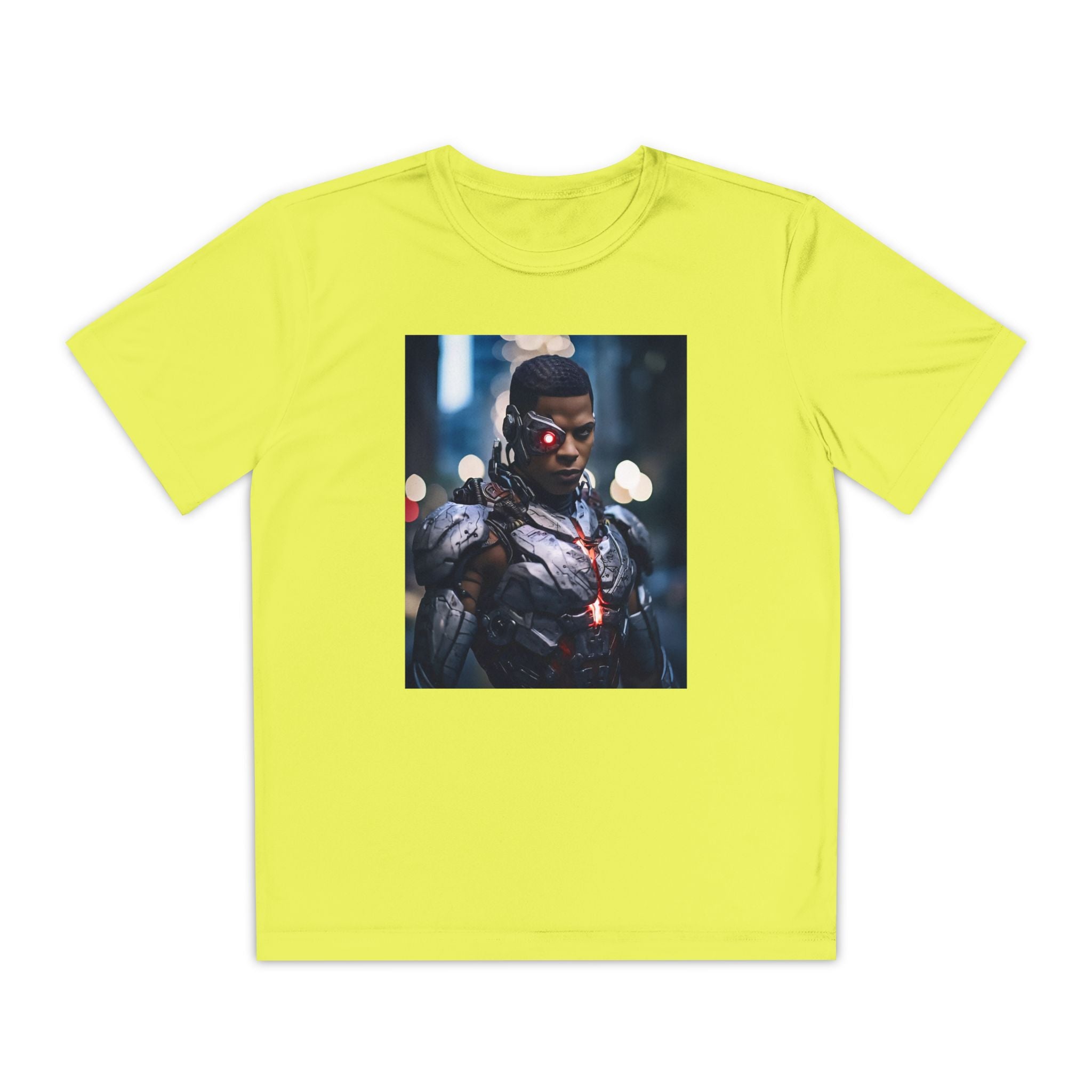 Cyborg Superhero Marvel Patriotic, Kids Graphic T-Shirt, Boys Hero Top, Girls Comic Book Clothing, Birthday