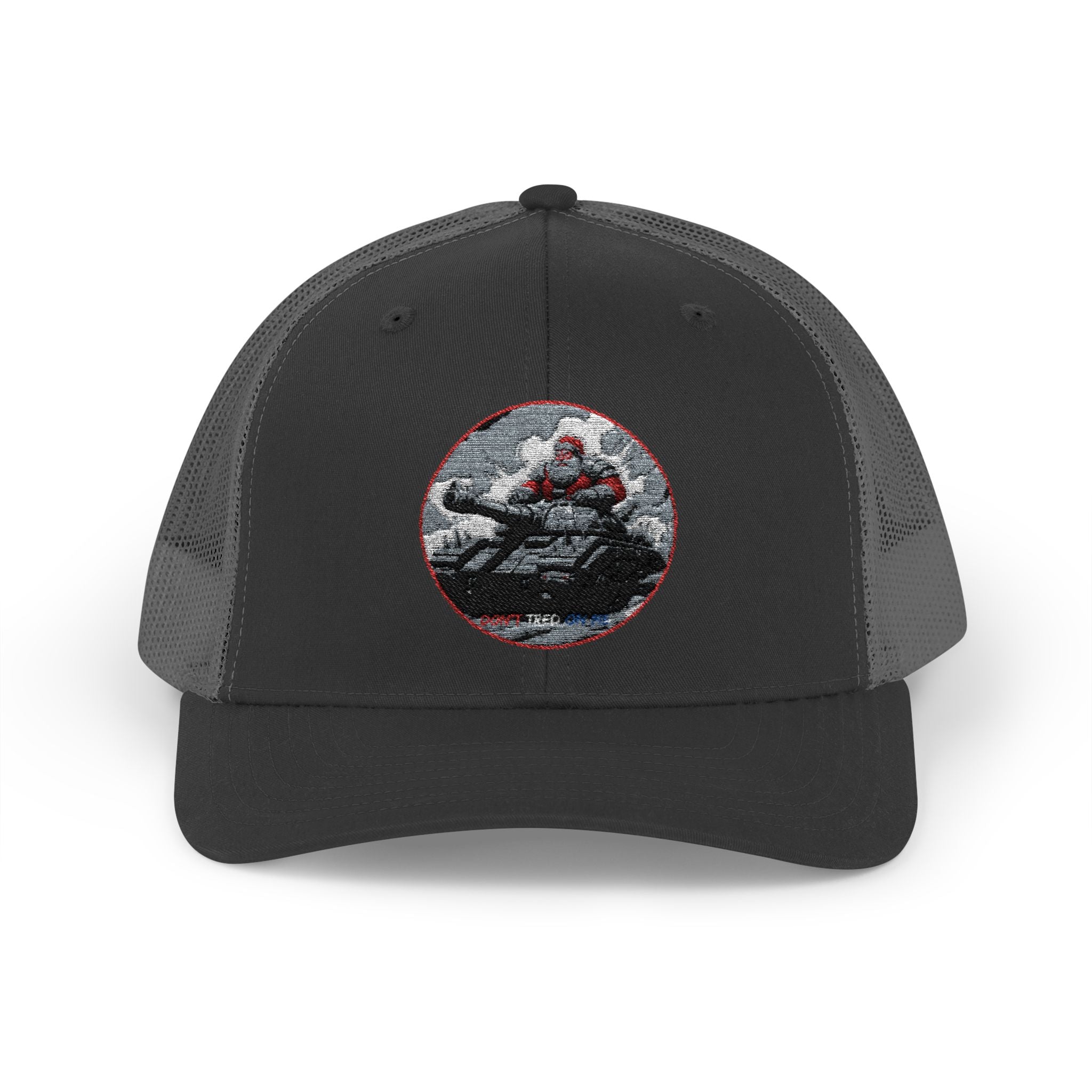 Santa Claus On A Tank Christmas Patriotic, Trucker Cap, Patriotic hat, Truckers Hat, Patriotic Accessories