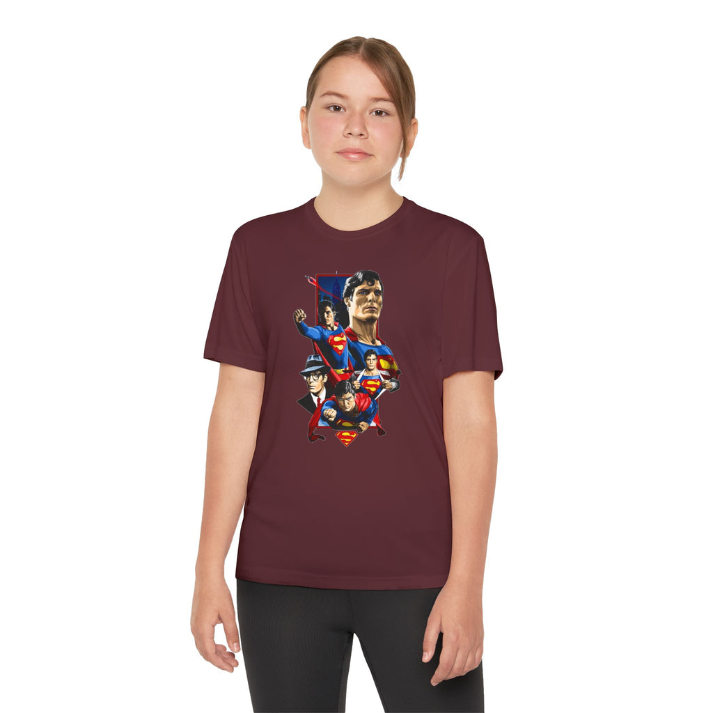 Superman Youth T-Shirt Sports Graphic Tee, Cool Athletic Shirt for Kids, Perfect for Sports Events, Team Spirit