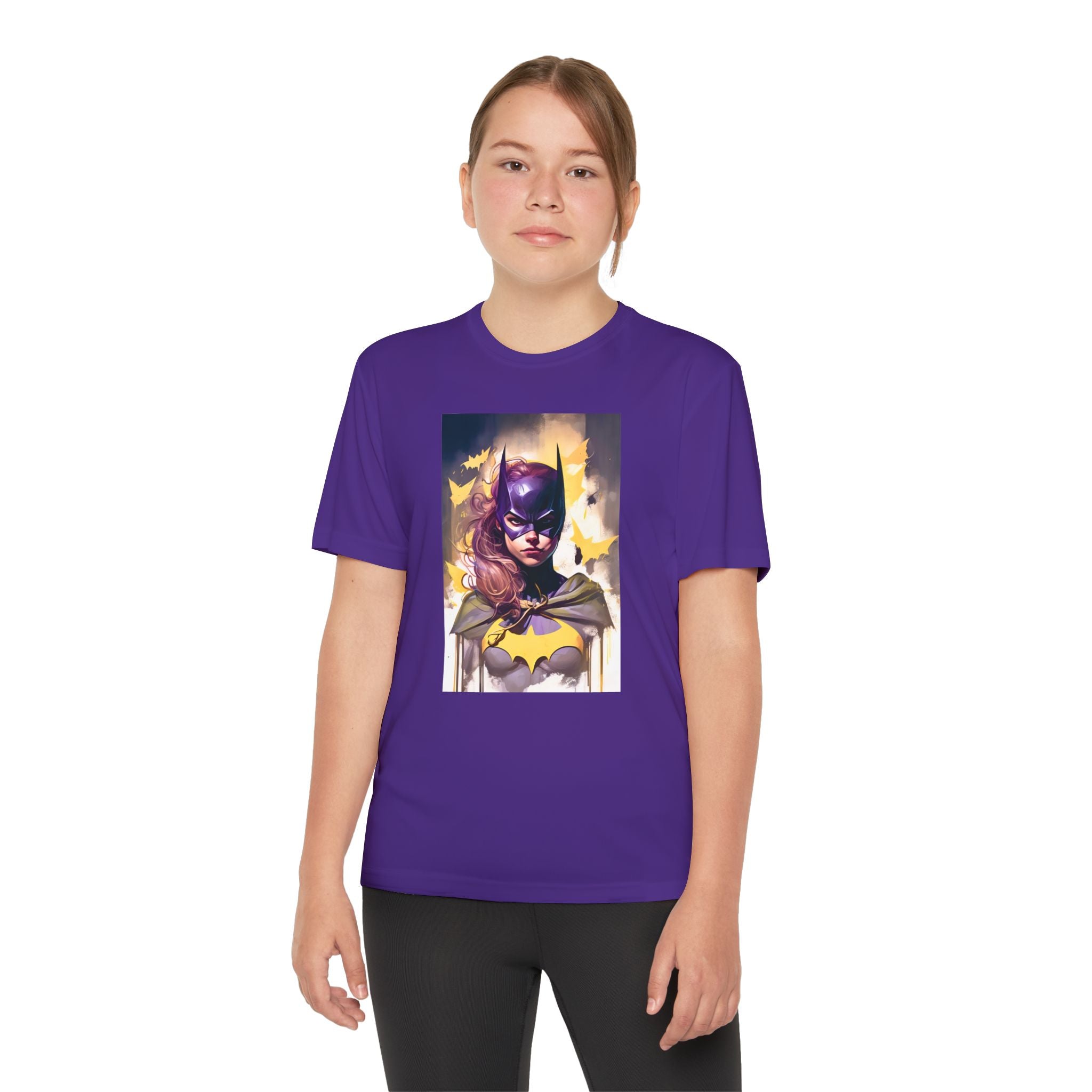 Superhero Youth T-Shirt Sports Graphic Tee, Cool Athletic Shirt for Kids