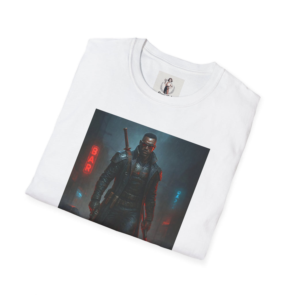 Blade Superhero Marvel Unisex Softstyle T-Shirt, Comic Book Tee, Geeky Clothing, Cosplay Costume Top
