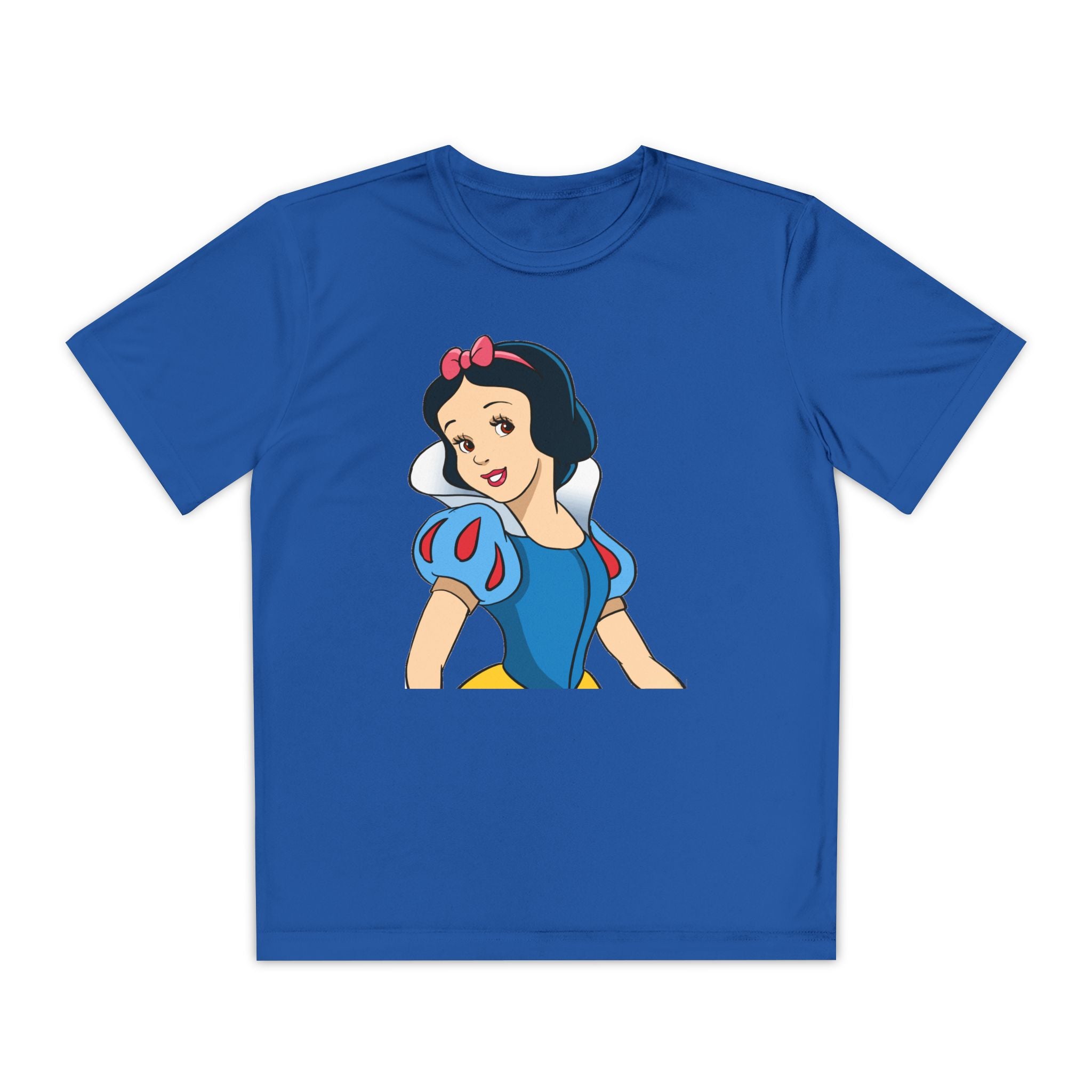 Snow White Youth T-Shirt Sports Graphic Tee, Cool Athletic Shirt for Kids, Perfect for Sports Events, Team Spirit