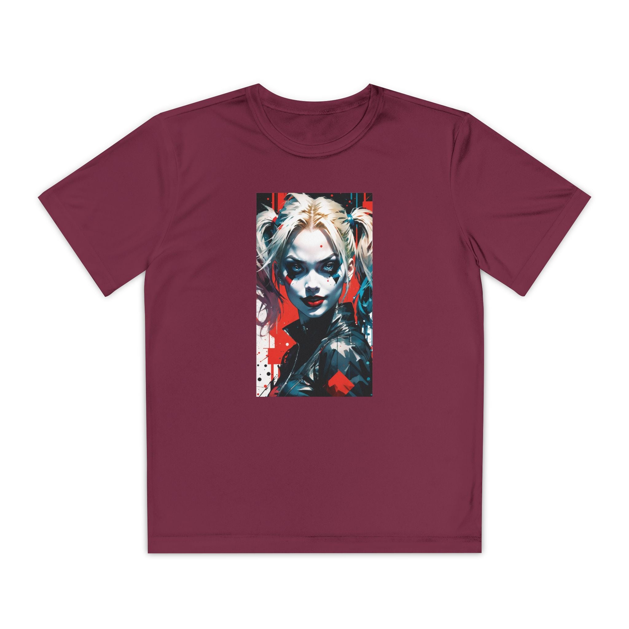 Superhero Youth T-Shirt Sports Graphic Tee, Cool Athletic Shirt for Kids