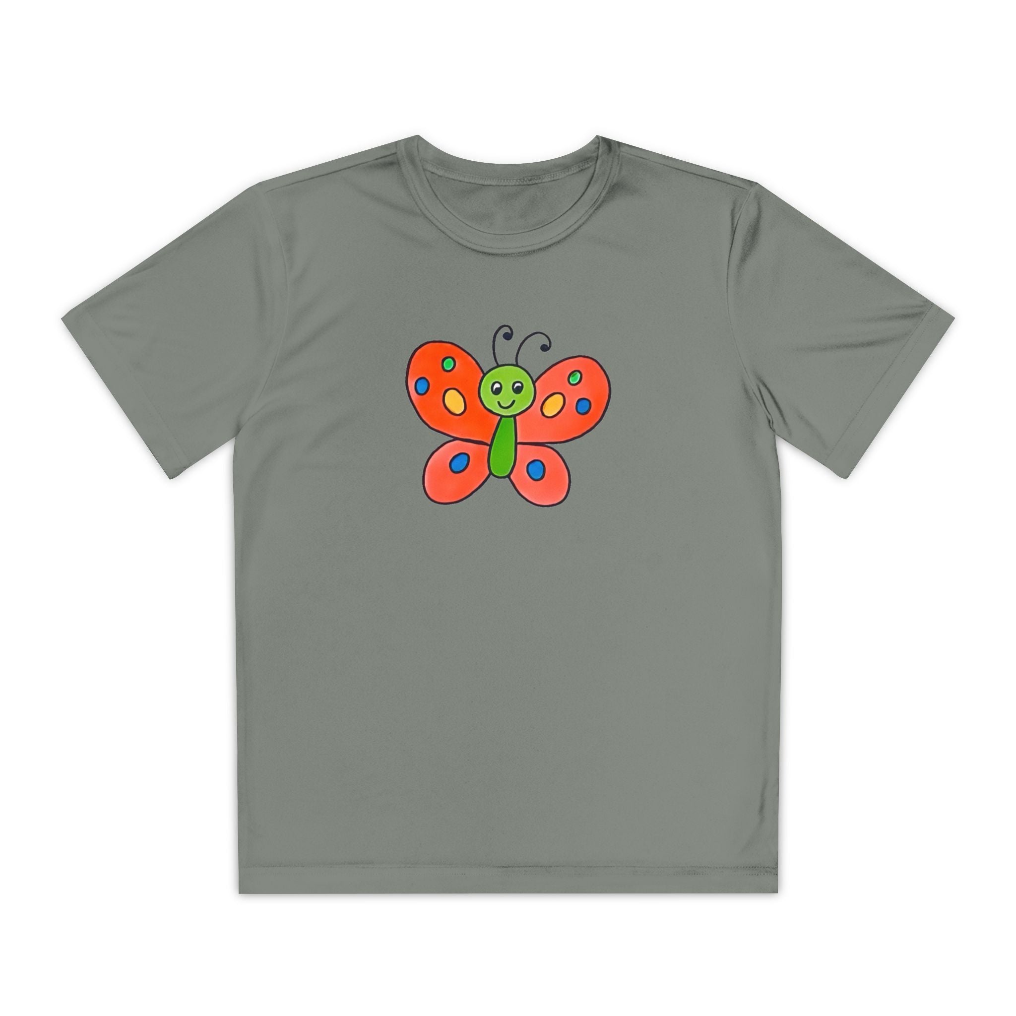 Butterffy Youth T-Shirt Sports Graphic Tee, Cool Athletic Shirt for Kids, Perfect for Sports Events, Team Spirit