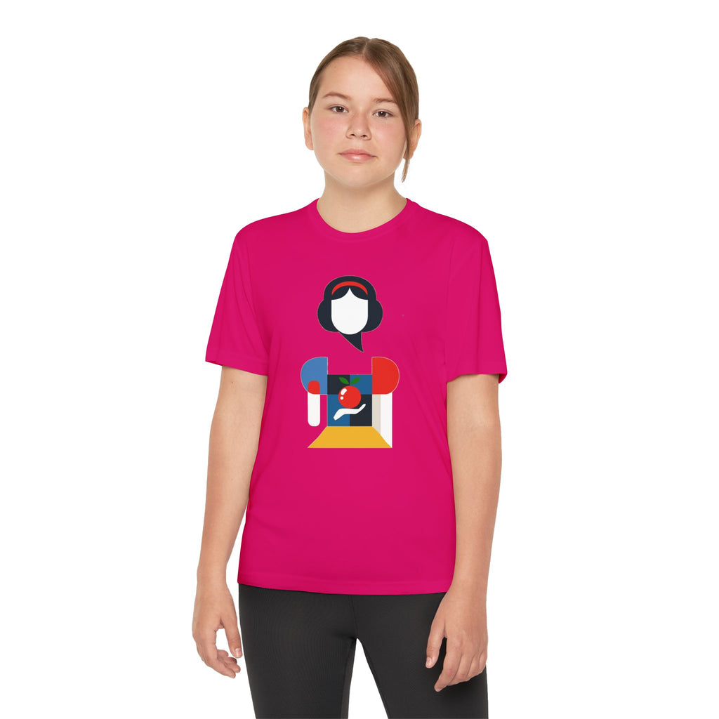 Snow White Youth T-Shirt Sports Graphic Tee, Cool Athletic Shirt for Kids, Perfect for Sports Events, Team Spirit
