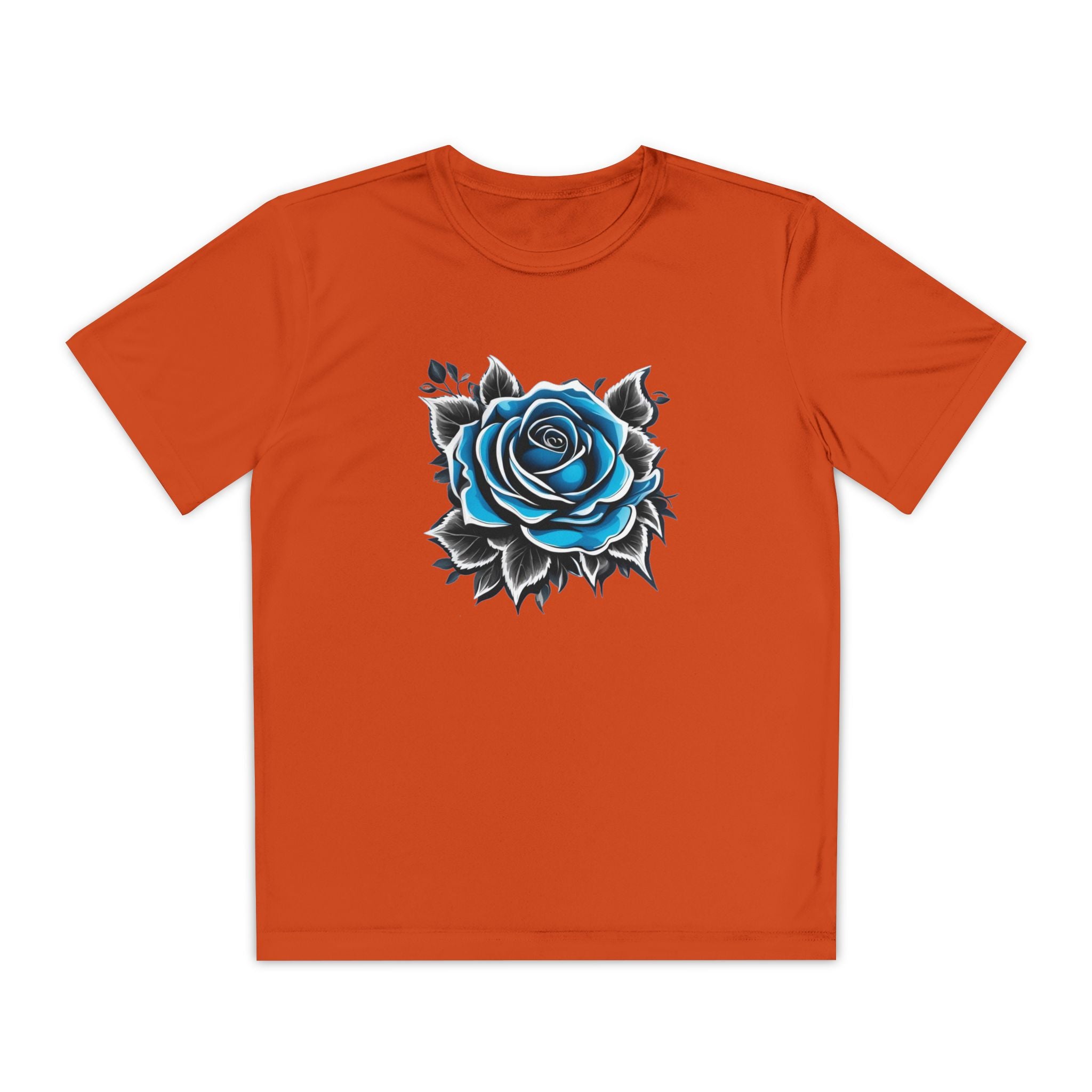 Flower Youth T-Shirt Sports Graphic Tee, Cool Athletic Shirt for Kids