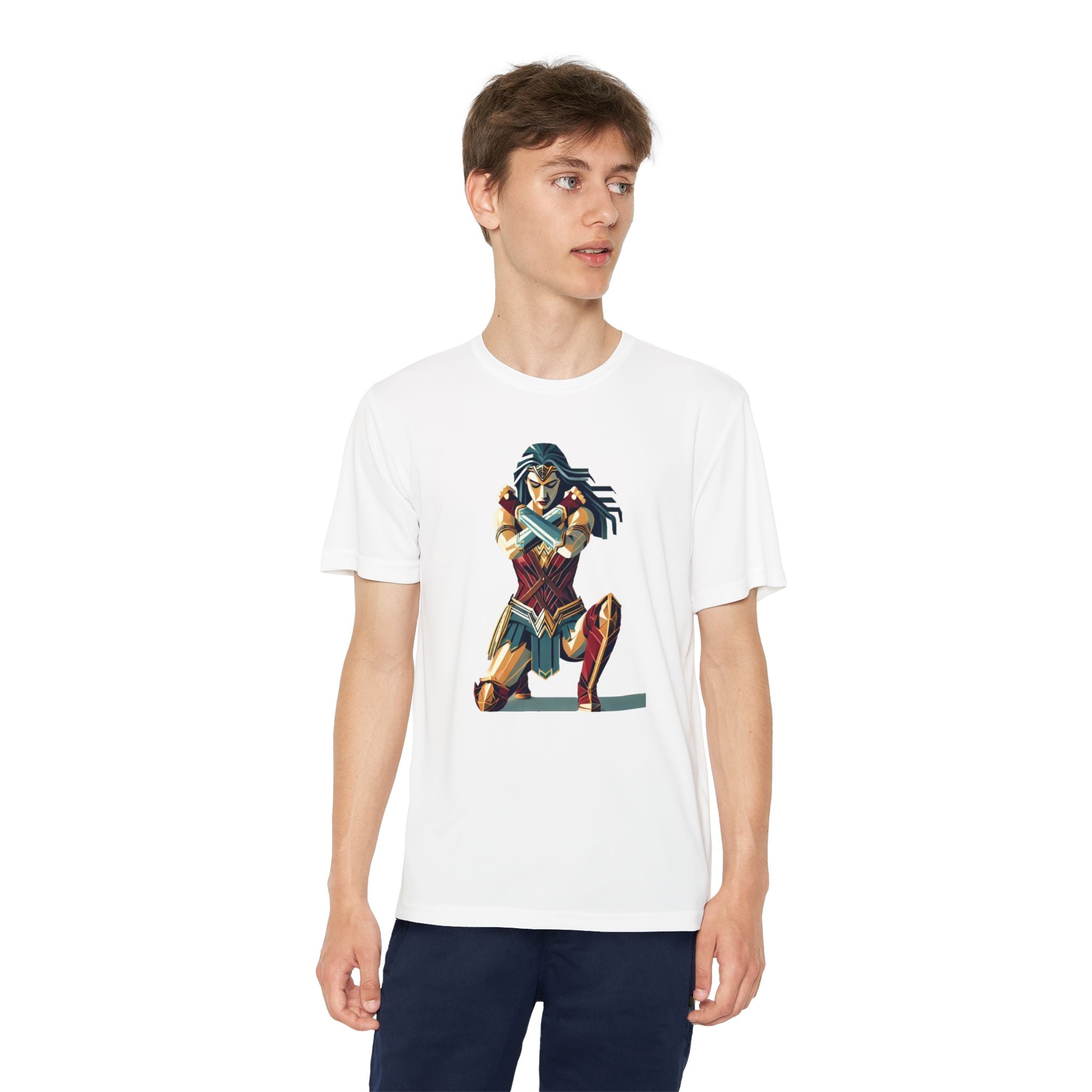 Wonder Woman Youth T-Shirt Sports Graphic Tee, Cool Athletic Shirt for Kids, Perfect for Sports Events, Team Spirit