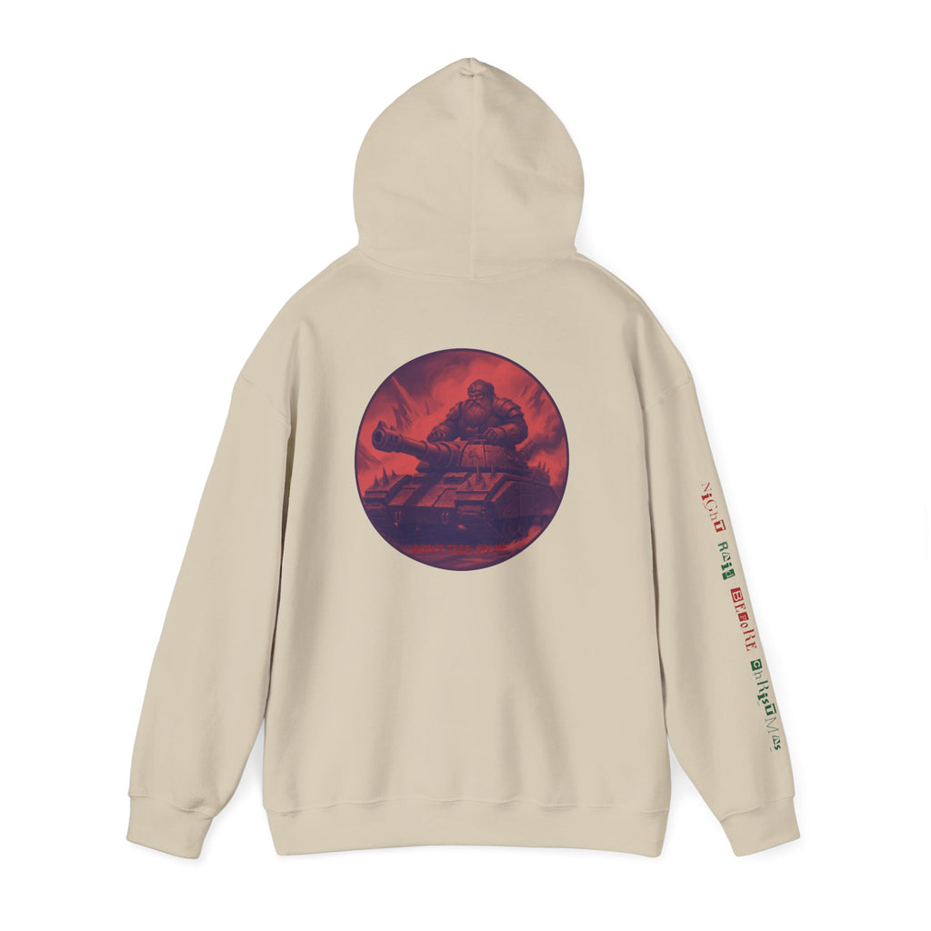 Santa Claus On A Tank Christmas Patriotic Hoodie Rebel Spirit Unisex Hoodie
