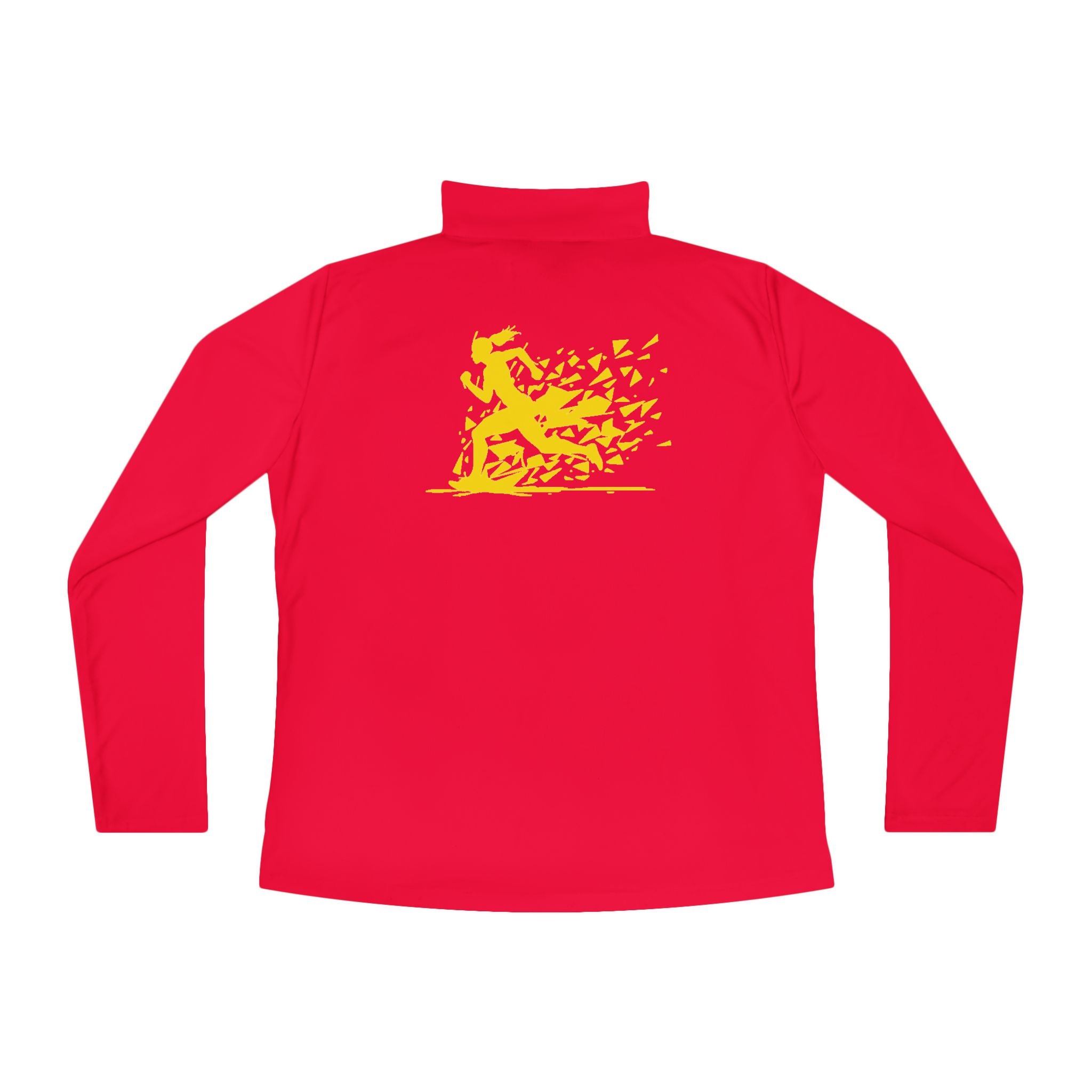Ladies Quarter-Zip Pullover with Motivational Running Design, Athletic Apparel, Activewear, Sportswear, Fitness Gift, Running Top