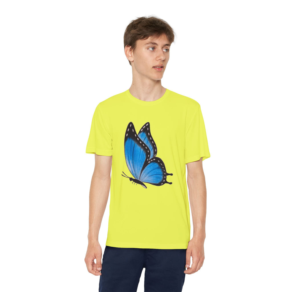 Butterffy Youth T-Shirt Sports Graphic Tee, Cool Athletic Shirt for Kids, Perfect for Sports Events, Team Spirit