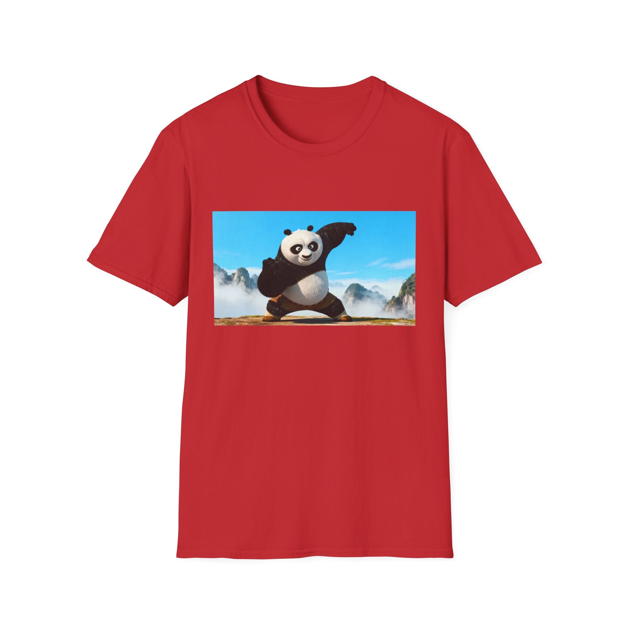 Kung Fu Panda Unisex Softstyle T-Shirt, DreamWorks Animation Youth Competitor Tee, Graphic Tee, Movie Fan Gift, Cult Classic Shirt, Comfy