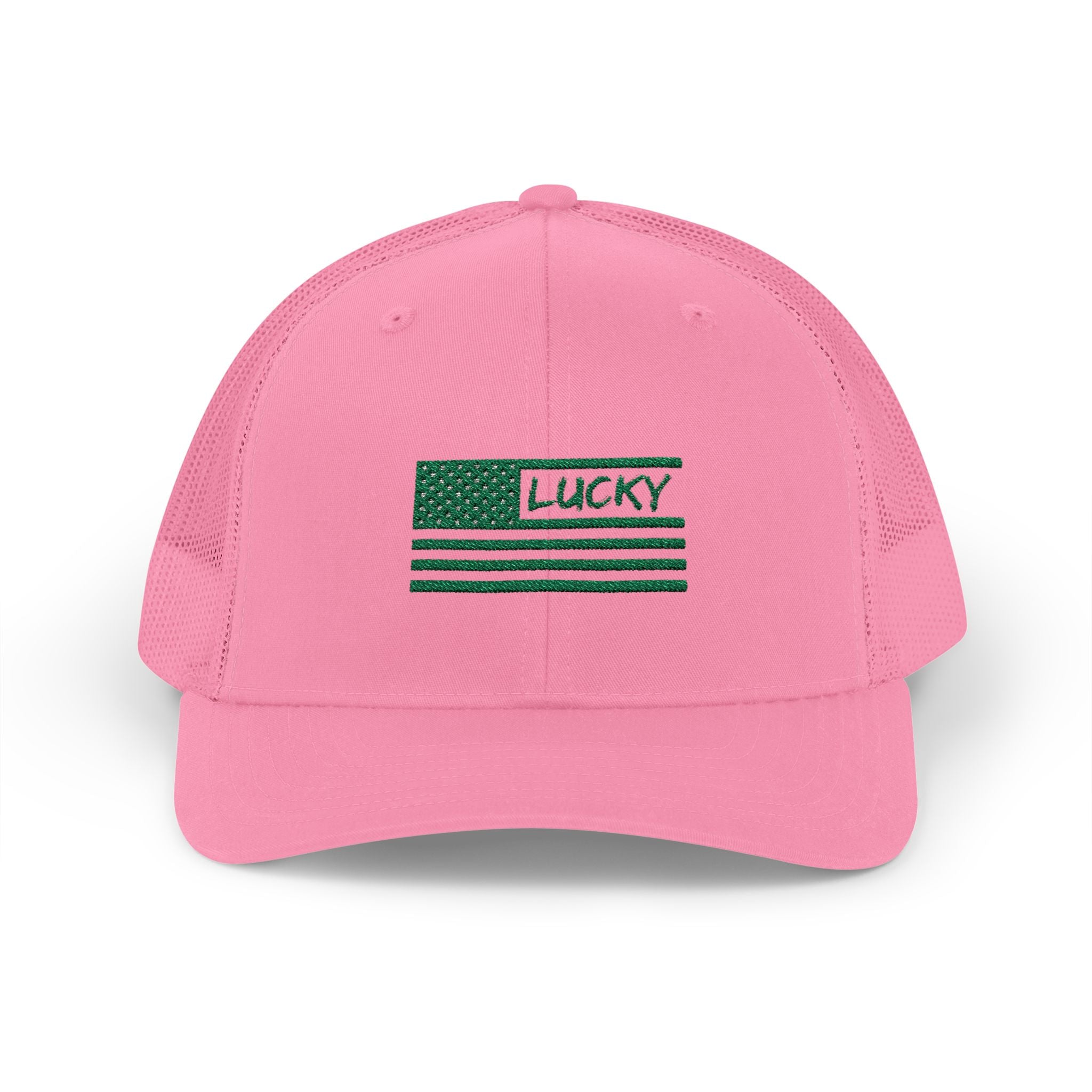 St. Patrick's Day Lucky 4-Leaf Clover Snapback Trucker Cap