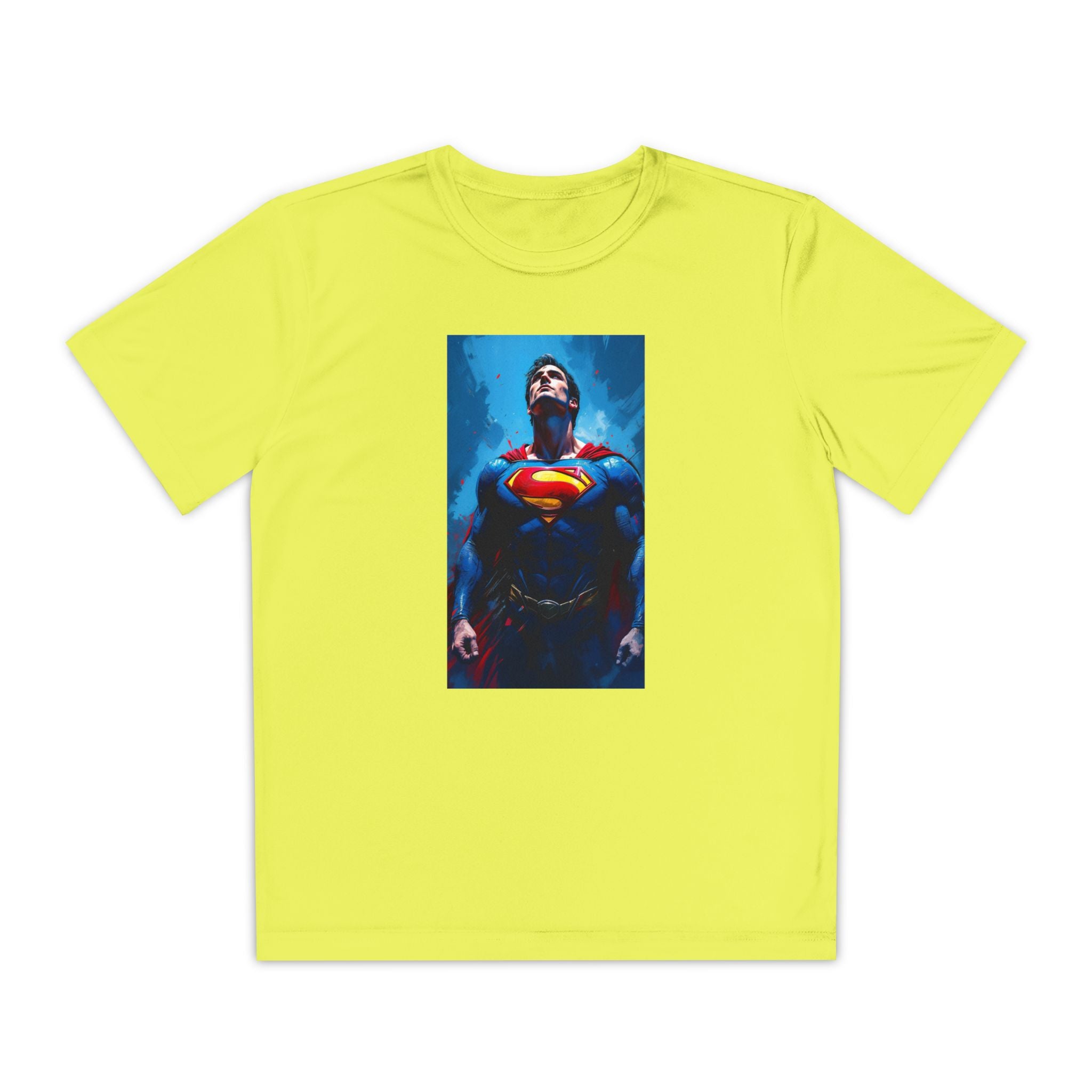 Superman Superhero Marvel T-Shirt, Youth Competitor Tee,  Kids Comic Book Hero Top, Children's Graphic Tee, Youth Super Power T-Shirt