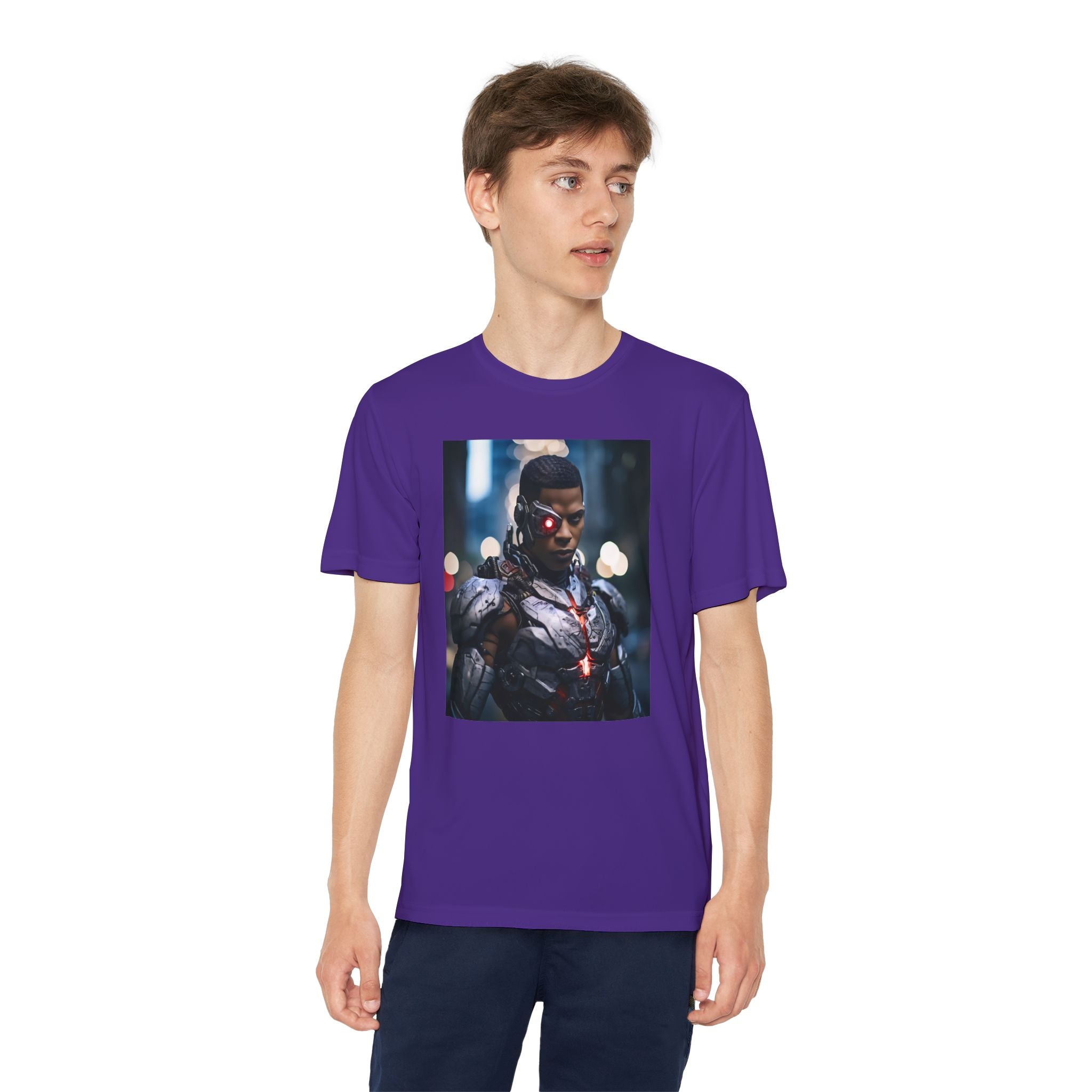 Cyborg Superhero Marvel Patriotic, Kids Graphic T-Shirt, Boys Hero Top, Girls Comic Book Clothing, Birthday