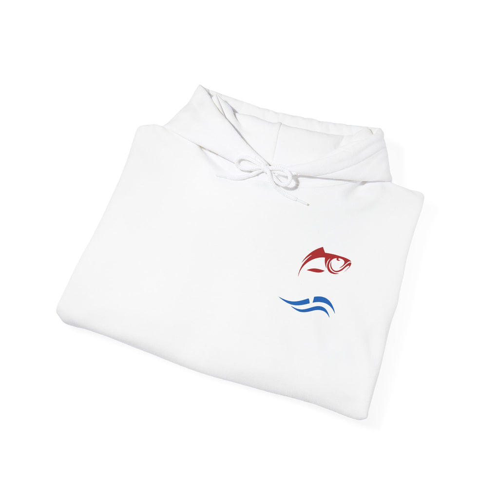 Fishing Patriotic Hoodie, American Flag Sweatshirt, Fisherman Gift, Outdoor Fishing Apparel, USA Pride Jumper