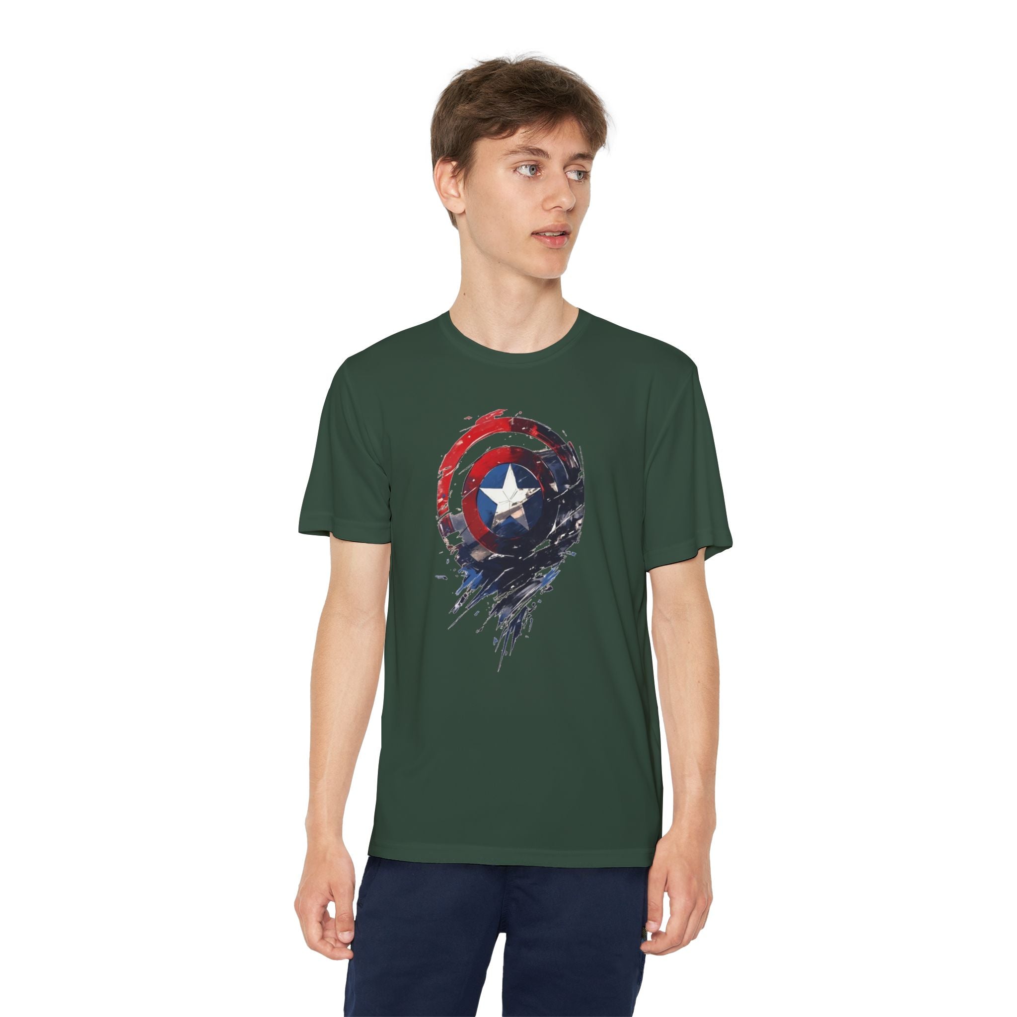 Advengers Youth T-Shirt Sports Graphic Tee, Cool Athletic Shirt for Kids