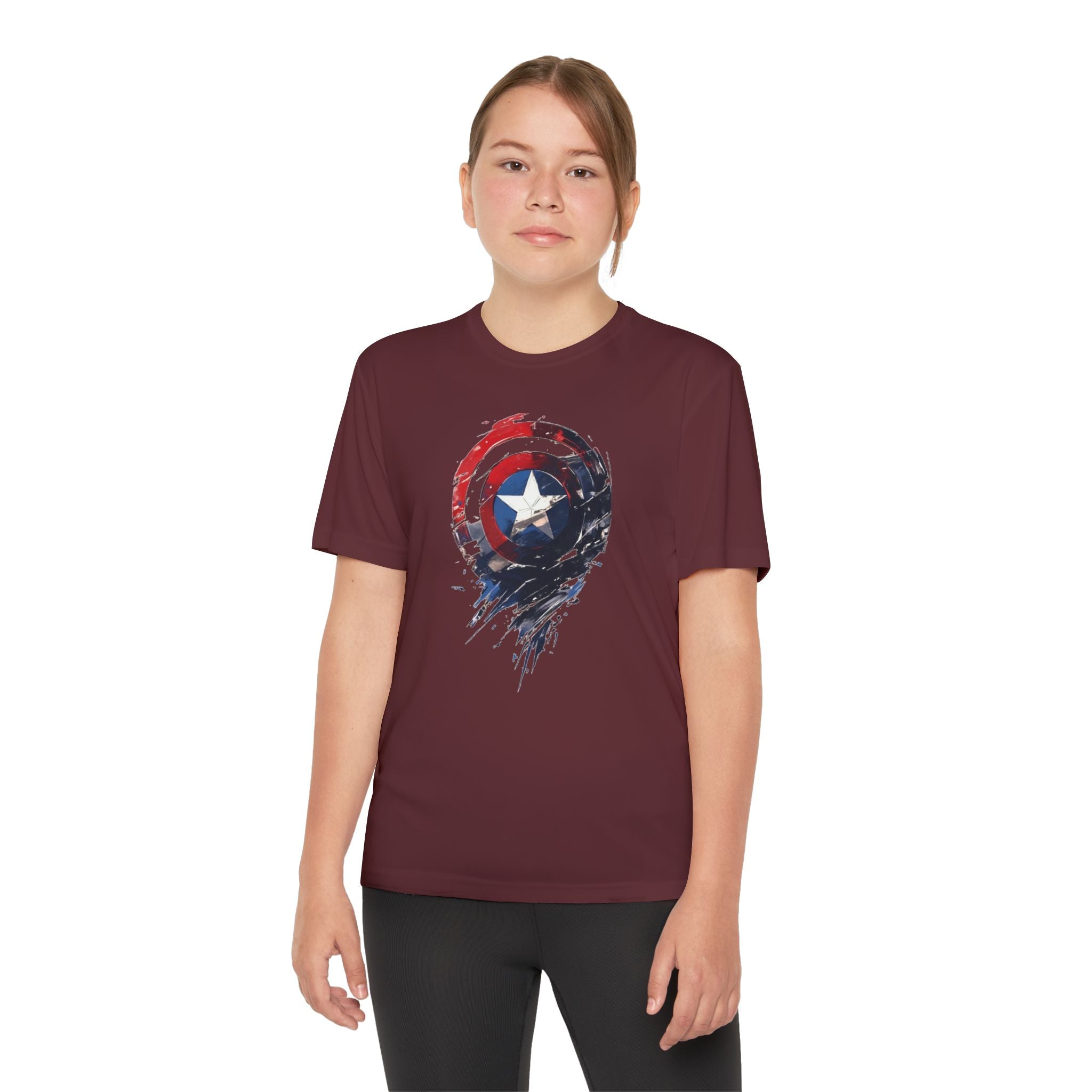 Advengers Youth T-Shirt Sports Graphic Tee, Cool Athletic Shirt for Kids