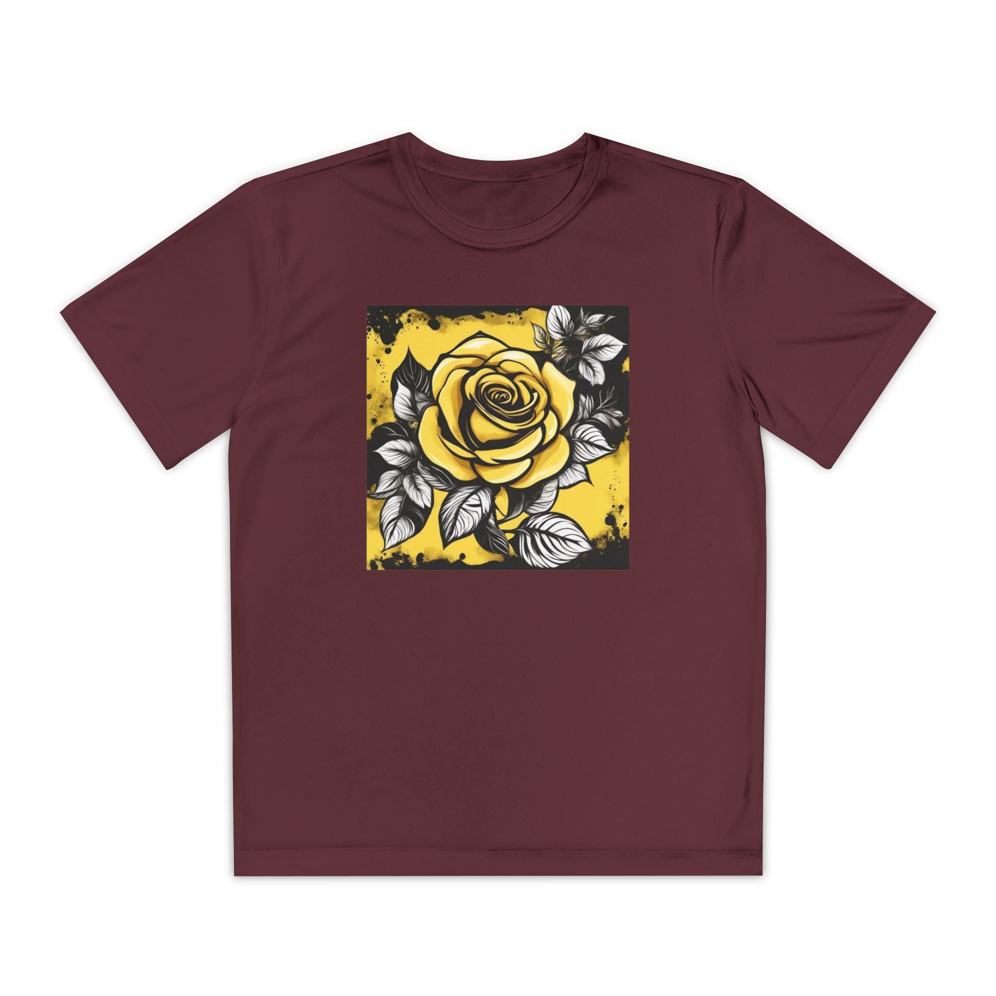 Flower Youth Tshirt, Girls Floral Tee, Kids Spring Shirt, Children's Botanical Top, Teen Blossom T-Shirt