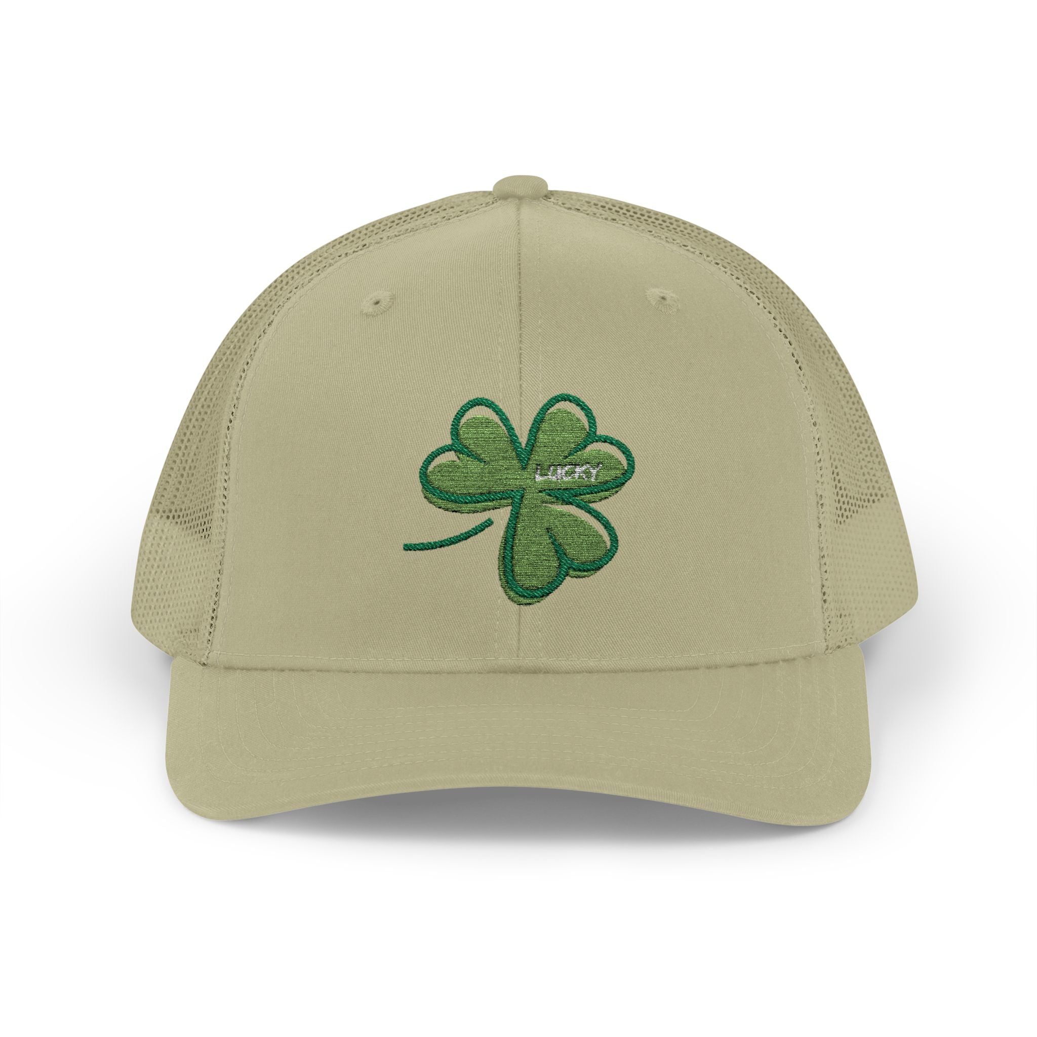 St. Patrick's Day Lucky 4-Leaf Clover Snapback Trucker Cap