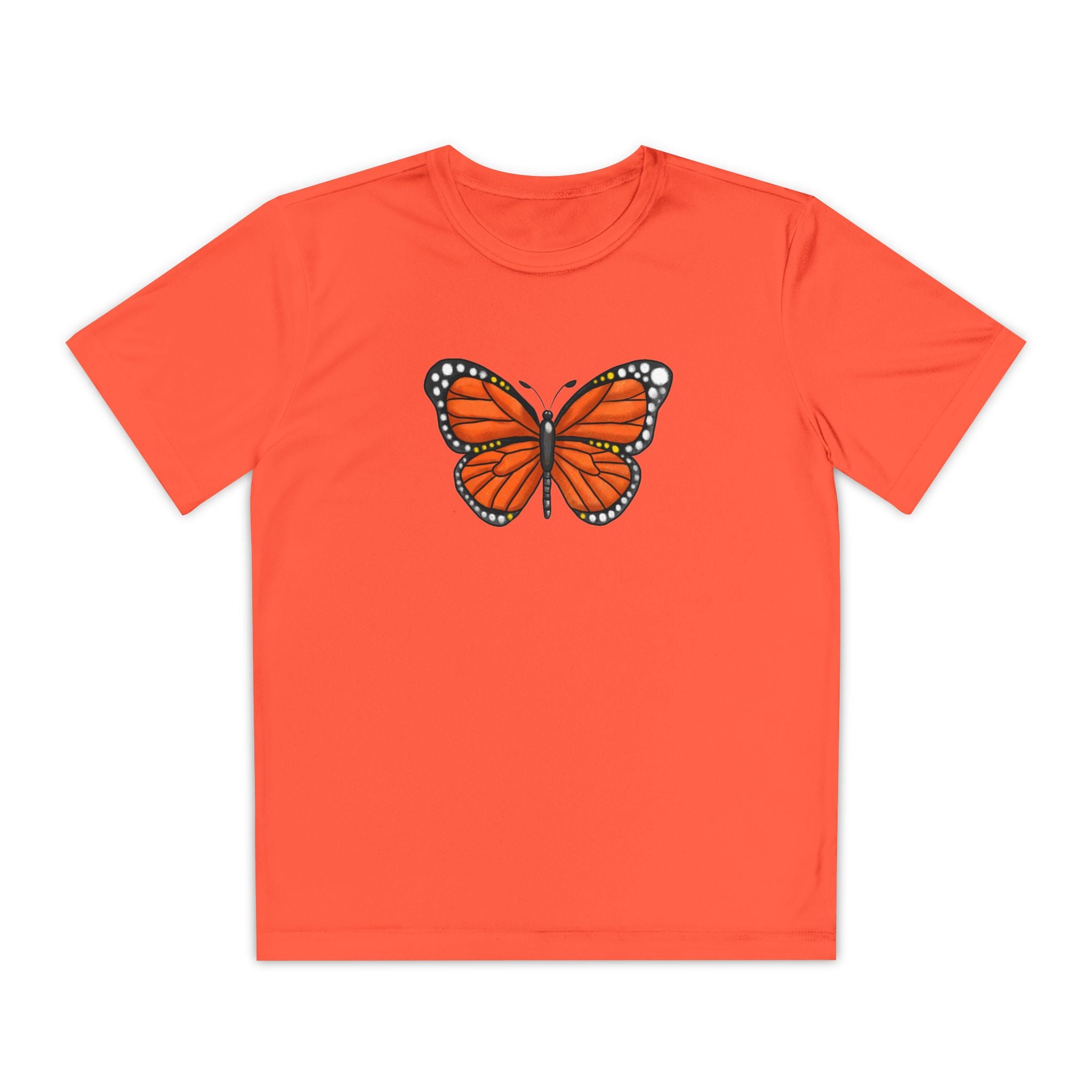 Butterffy Youth T-Shirt Sports Graphic Tee, Cool Athletic Shirt for Kids, Perfect for Sports Events, Team Spirit