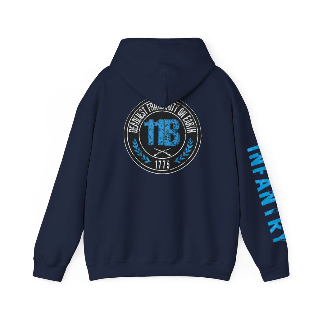 Hooded Sweatshirt - 11B (Infantry) Design