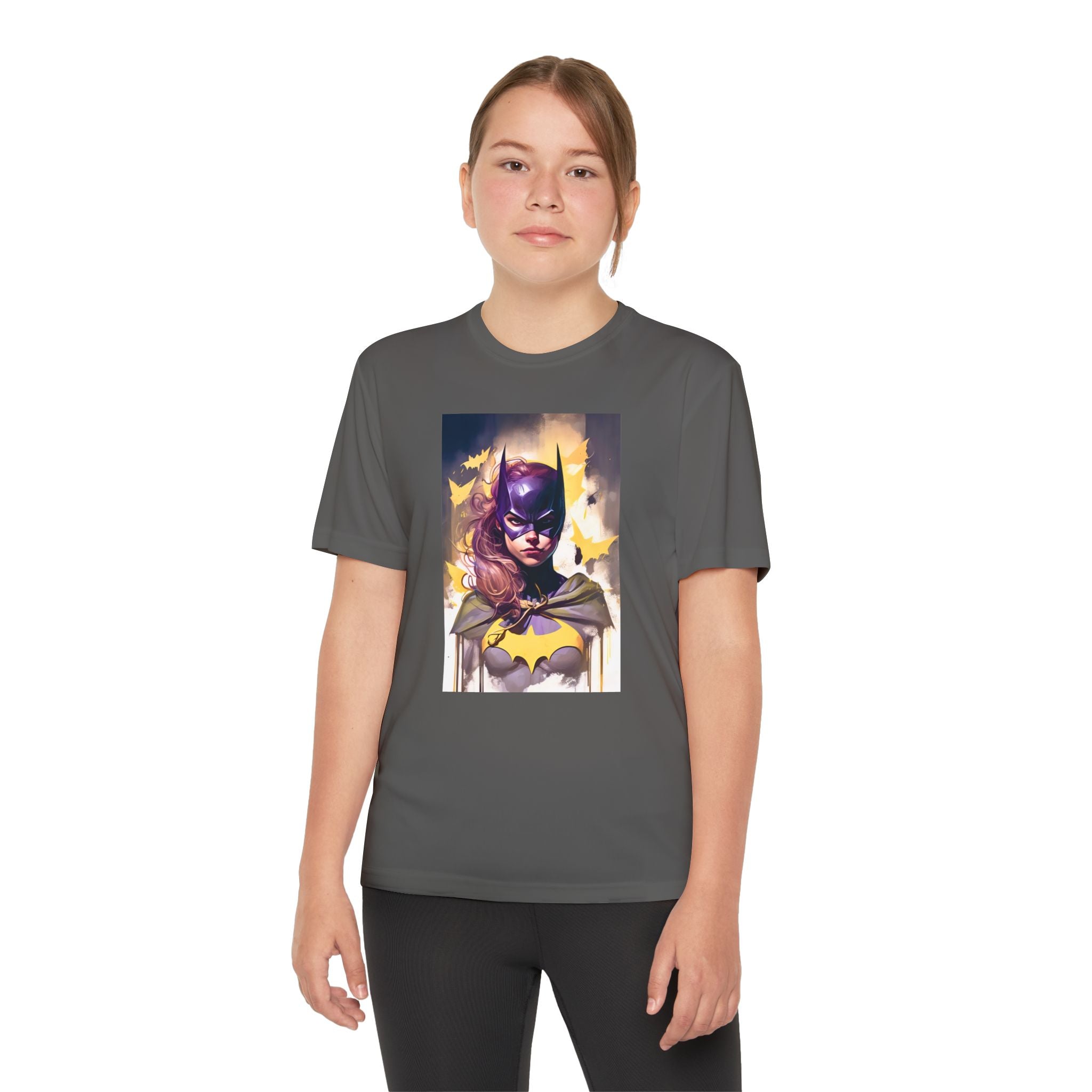 Superhero Youth T-Shirt Sports Graphic Tee, Cool Athletic Shirt for Kids