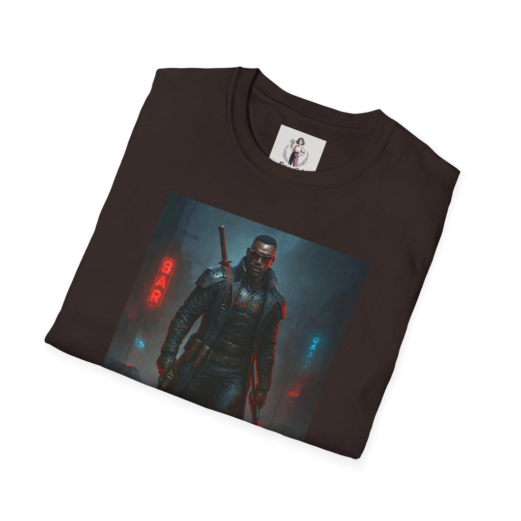 Blade Superhero Marvel Unisex Softstyle T-Shirt, Comic Book Tee, Geeky Clothing, Cosplay Costume Top